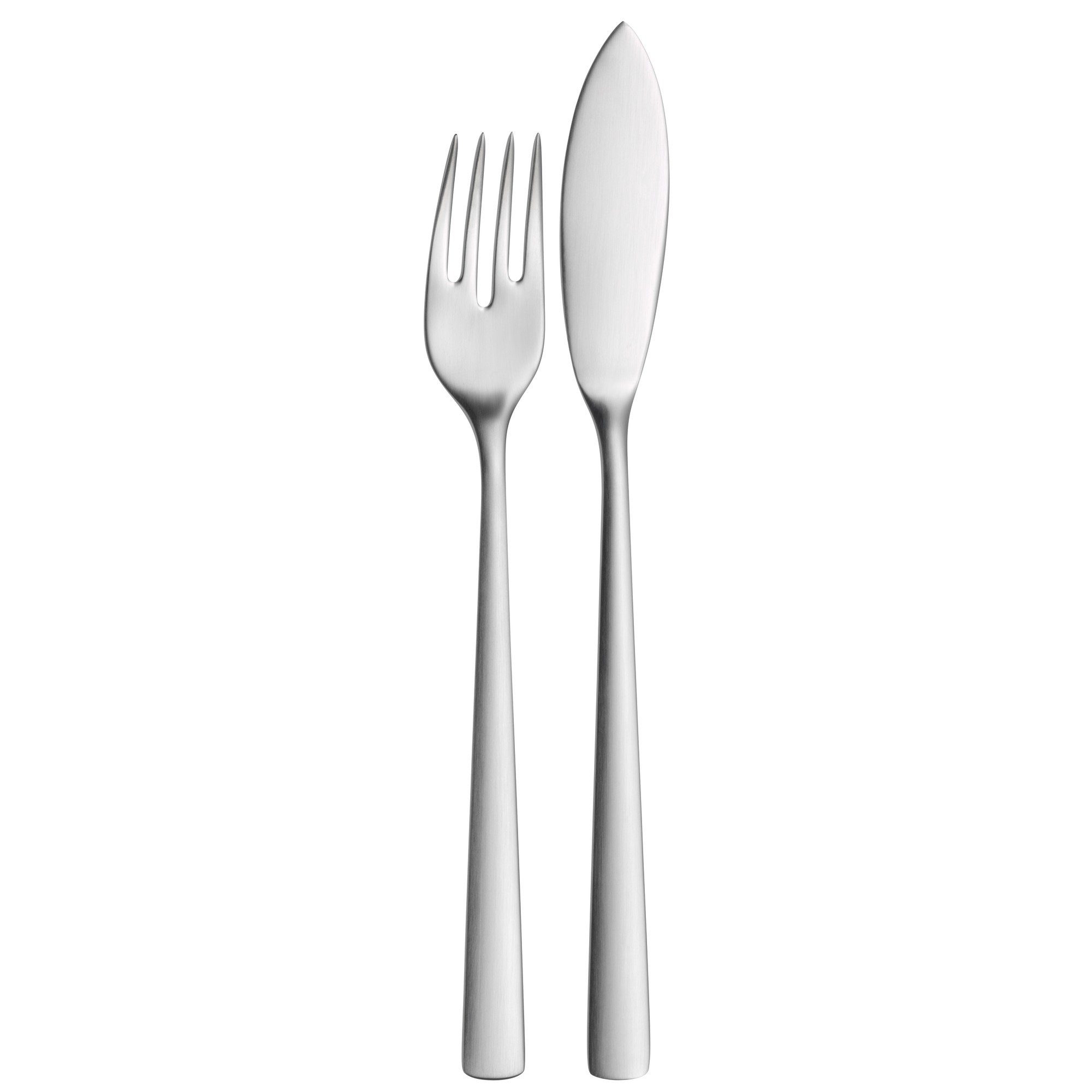 WMF Fischbesteck Corvo Fischbesteck-Set, 12-teilig, Cromargan protect® (12-tlg), 6 Personen, Cromargan protect, Cromargan protect teilmattiert, kratzbeständig, spülmaschinenfest