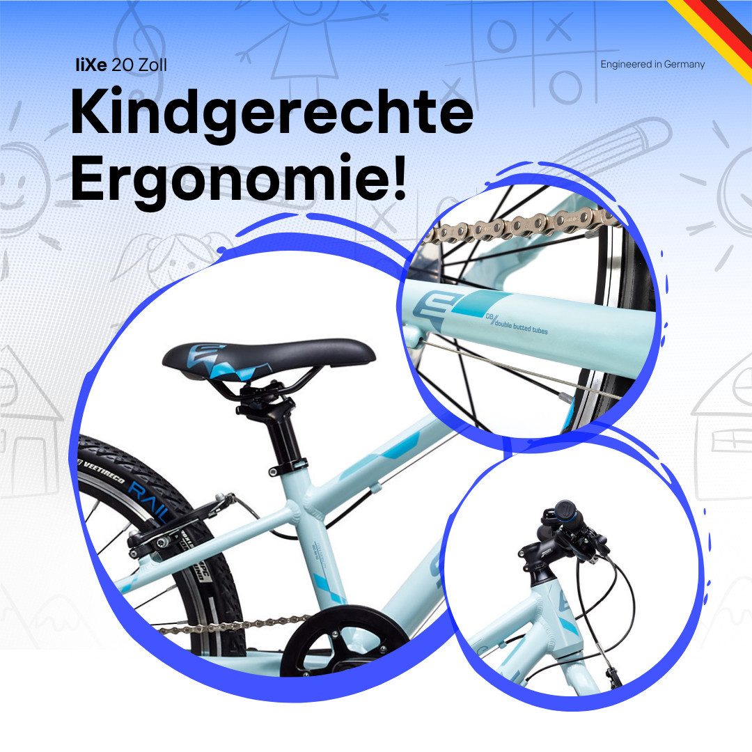 S’COOL Kinderfahrrad liXe, 7 Gang, 20 Zoll
