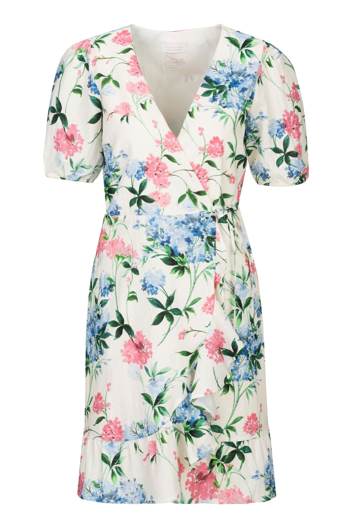 RICHROYAL Midikleid D-Kleid mit femininem Blumenmuster günstig online kaufen