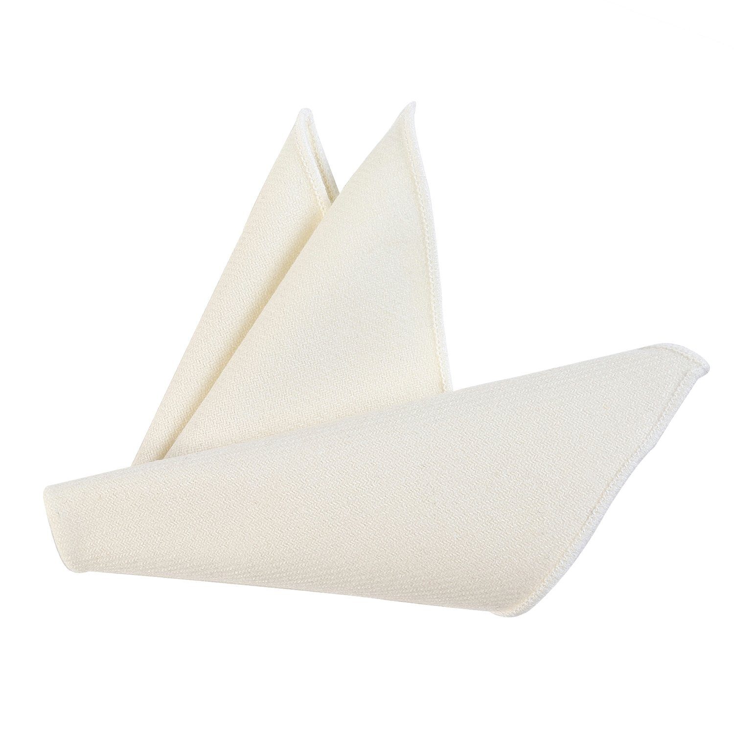 DonDon Fliege Schleife und Einstecktuch aus Baumwolle (Packung, 2-St., 1x Herrenfliege und 1x Einstecktuch) bereits gebunden, Tweed-Look, 2er Set