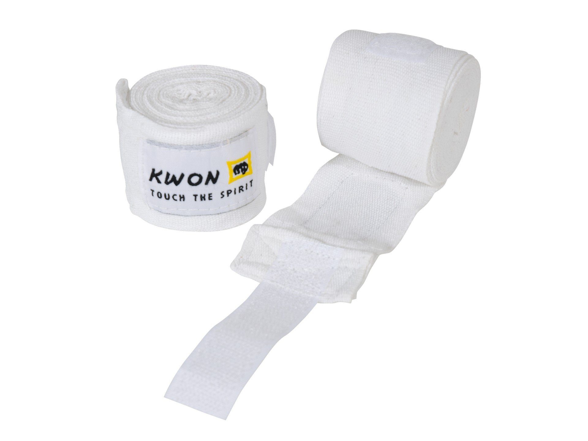 KWON Boxbandagen elastisch 2,5 m Wickelbandagen Handbandagen Boxen Kickboxen, Paar, elastischem Material, Klett, Daumenschlaufe