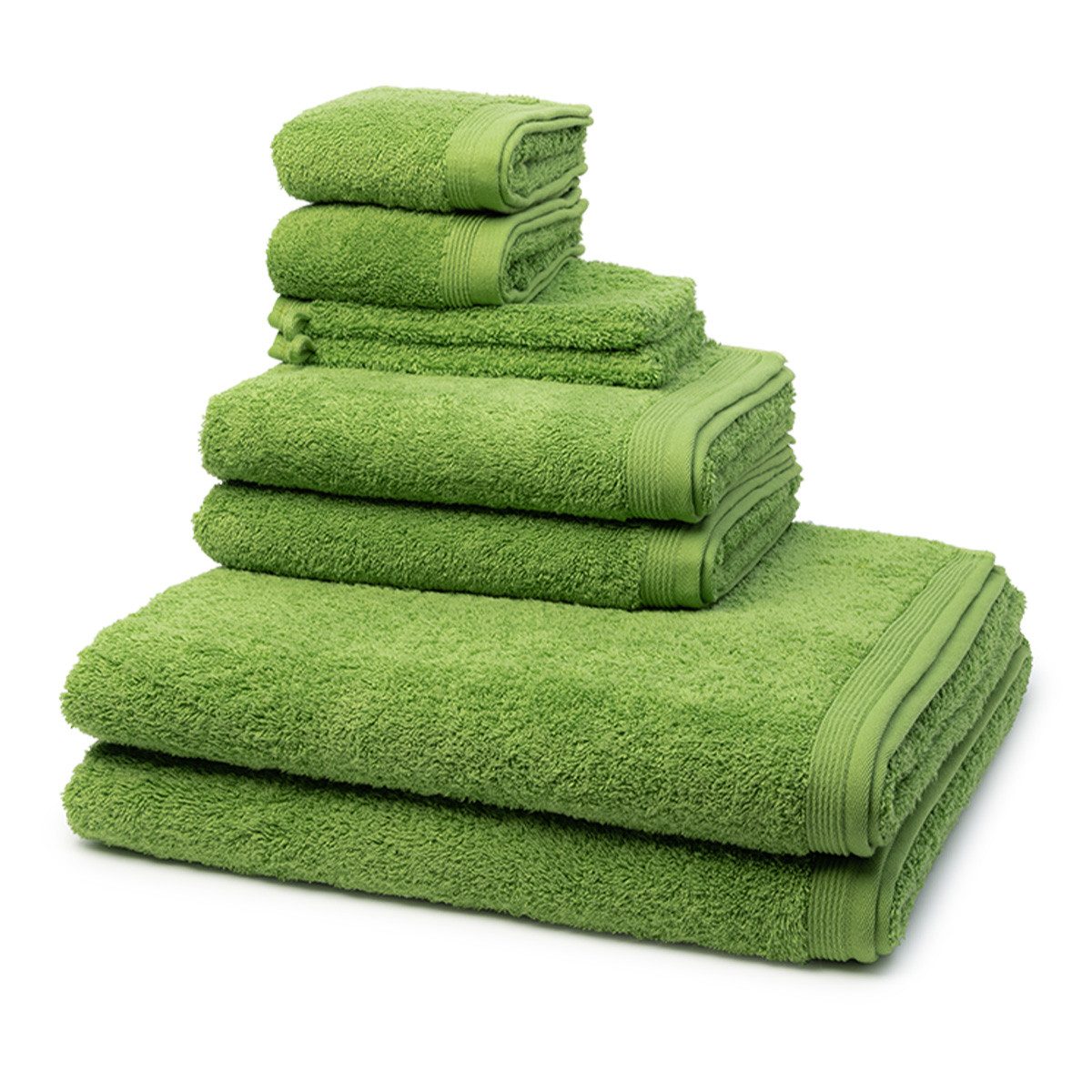 Möve Handtuch Set Superwuschel, Walkfrottee (Spar-Set, 8-St), 2 X Wasch- 2 X Gäste- 2 X Dusch- 2 X Handtuch im Set - Baumwolle