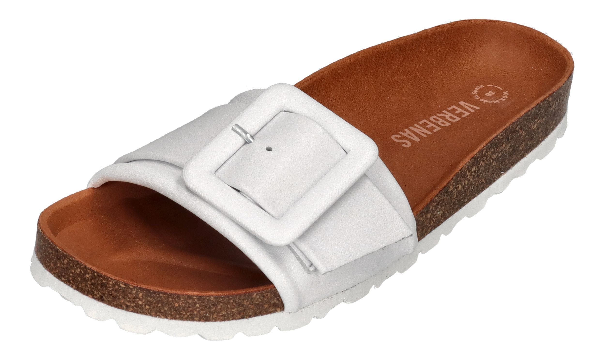 VERBENAS Reiko Ecobrush Pantolette Blanco günstig online kaufen
