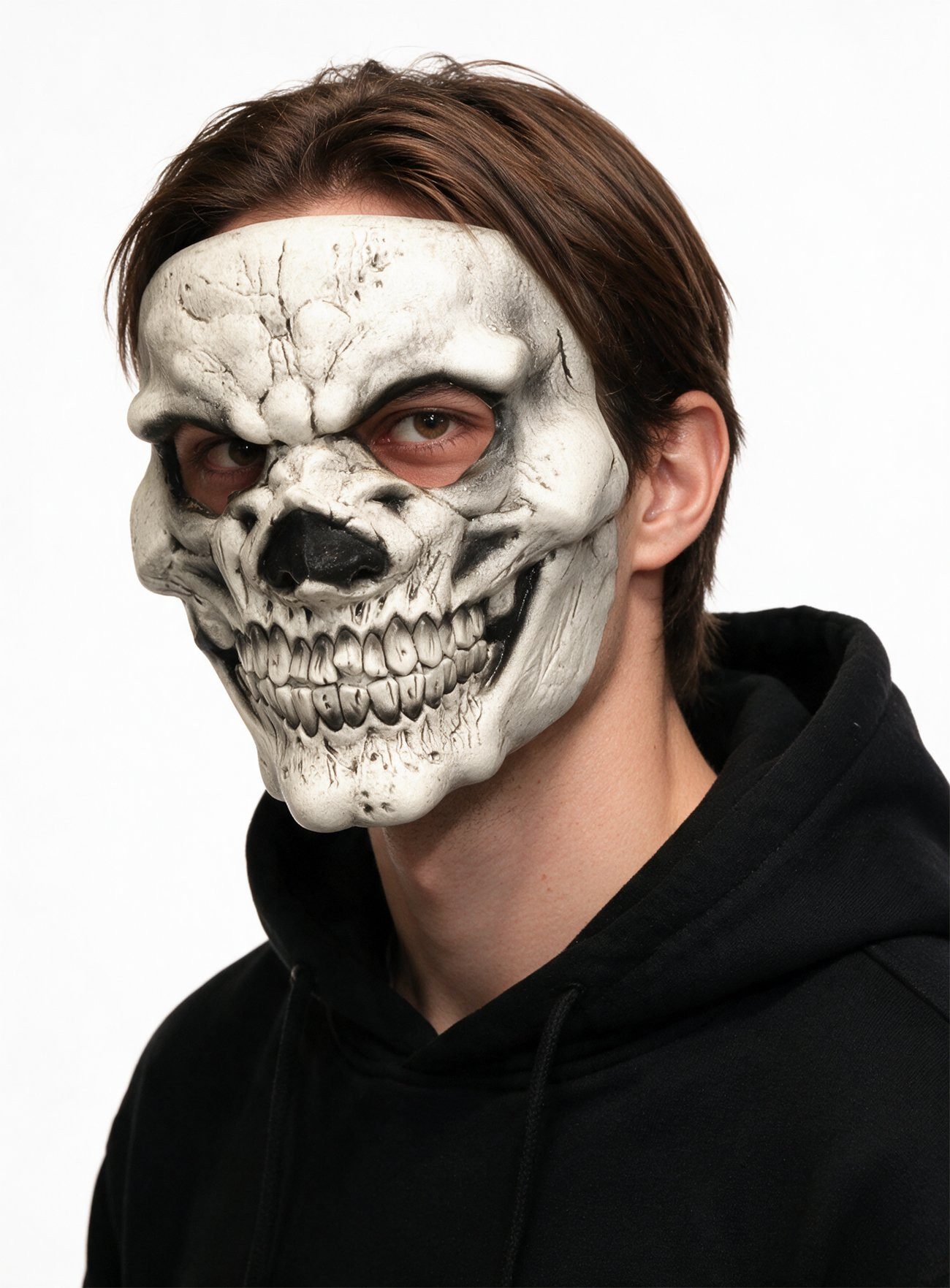 Metamorph Verkleidungsmaske Banditenschädel Maske - Fasching Halloween Kostüm, Schaurig-schöne Totenkopf Maske - nicht nur für Halloween