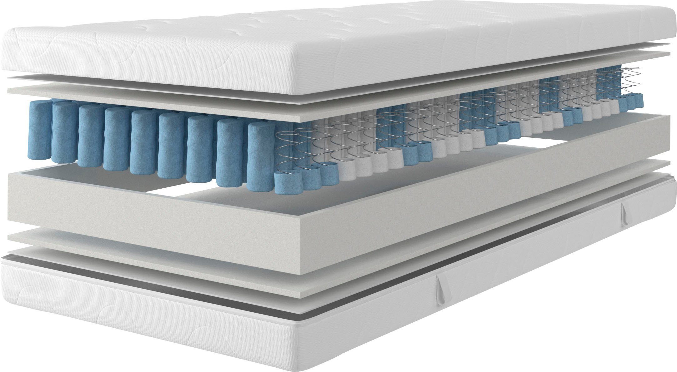 Taschenfederkernmatratze Kirkja 7-Zonen Matratze 90x200 cm, 140x200 cm & weitere Größen, OTTO home, 21 cm hoch, Matratzen H2 / H3, ergonomisch, atmungsaktiv