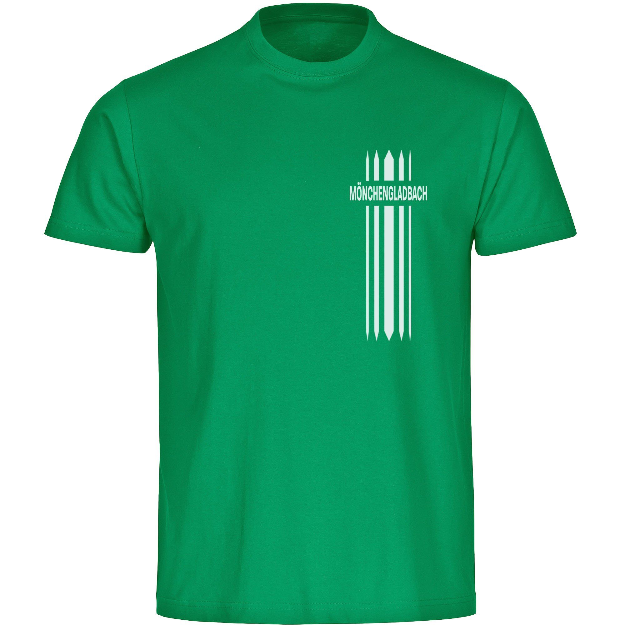 multifanshop T-Shirt Herren Mönchengladbach - Streifen günstig online kaufen