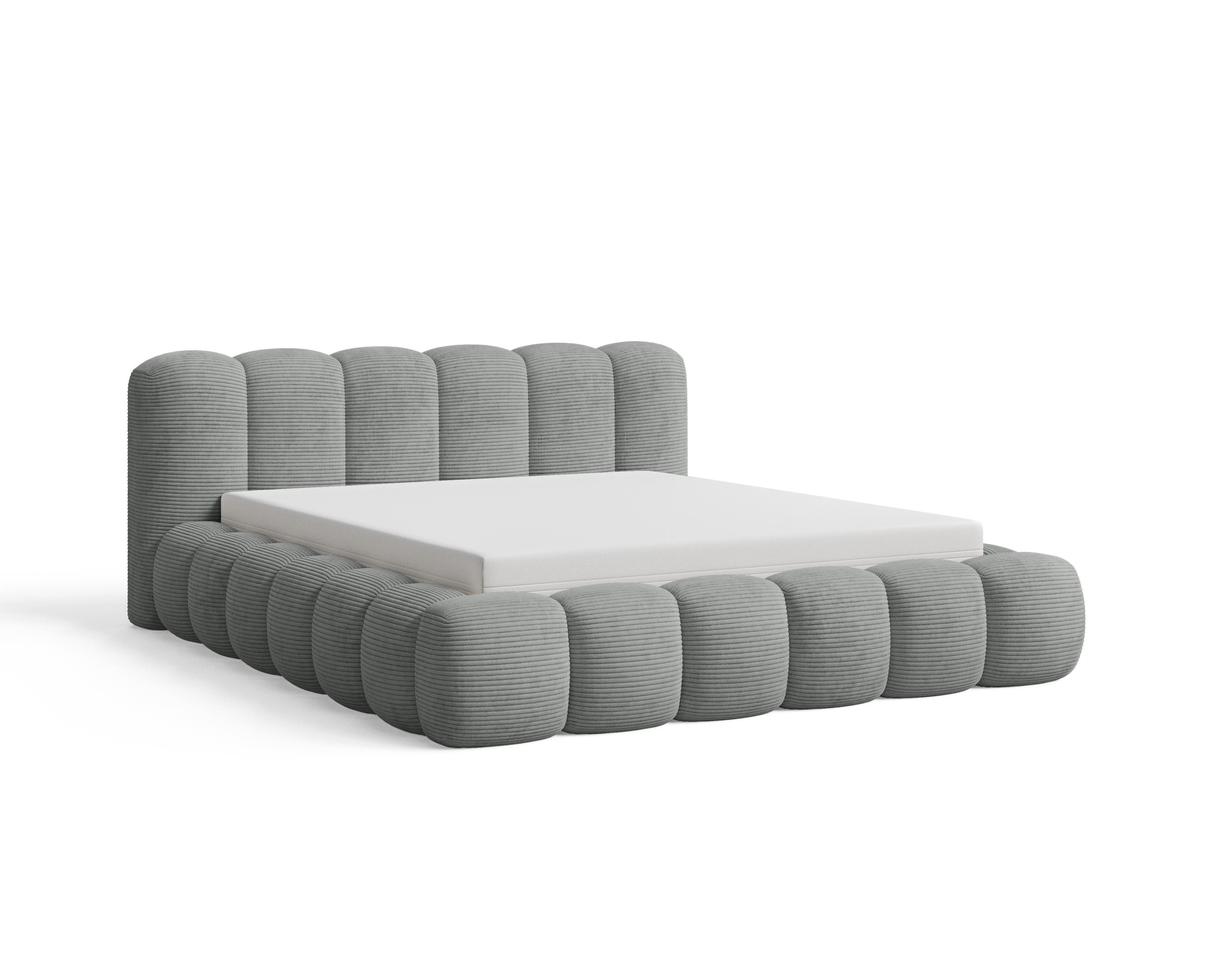 Chilly Möbel Polsterbett Stoff mit Stauraum und Hubfunktion Holzrahmen (Boxbett ohne Matratze in vielen Farben, 1-tlg., 140x200 160x200 180x200 200x200cm), gepo – Bild 4 von 5