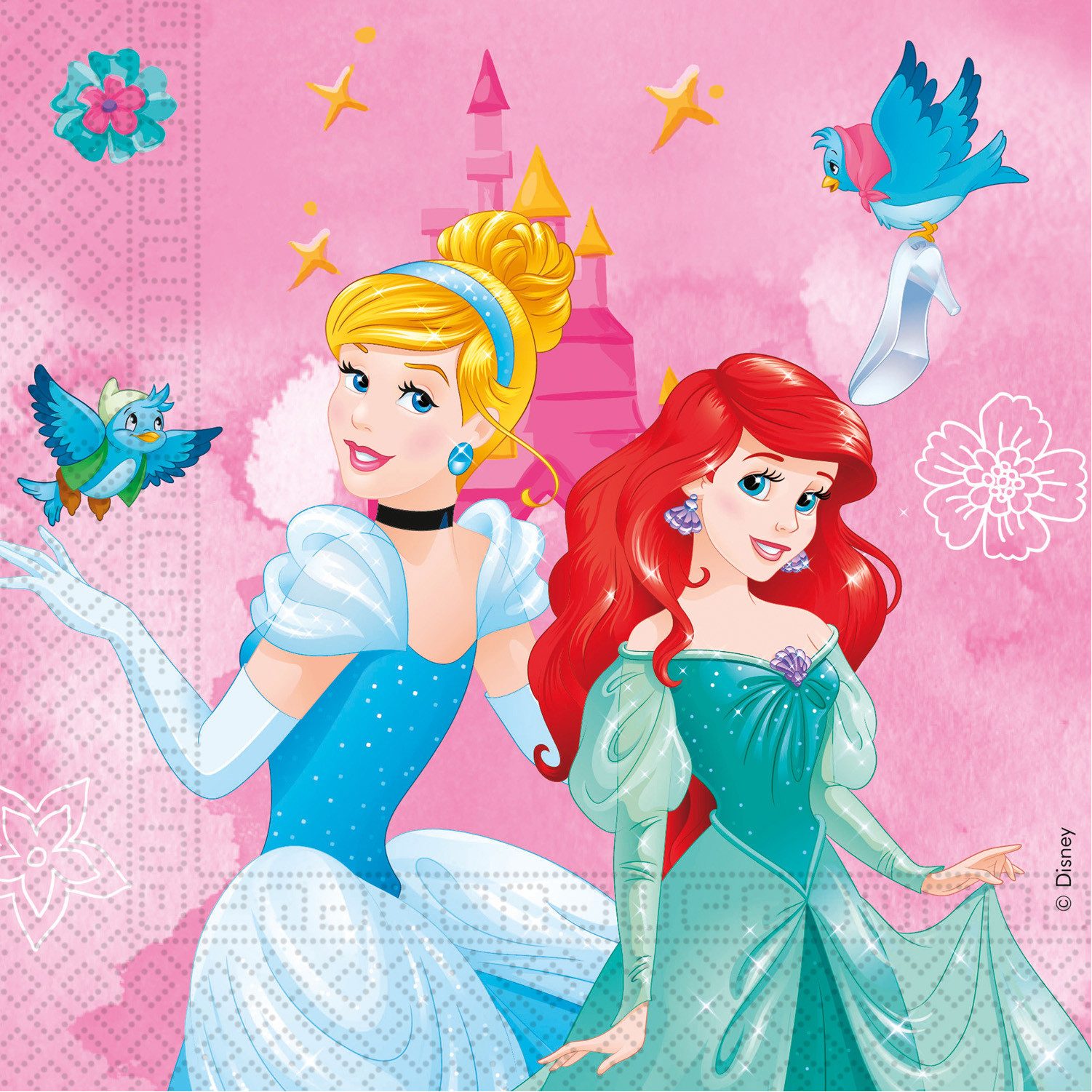 Procos Hängedekoration Servietten Disney Prinzessin 33x33 cm, 20 Stück F günstig online kaufen