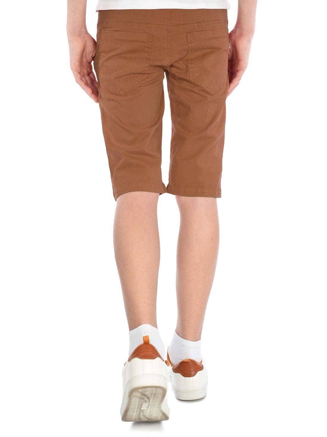 BEZLIT Chinoshorts Kinder Jungen Chino (1-tlg) mit Braun Shorts Bund elastischem