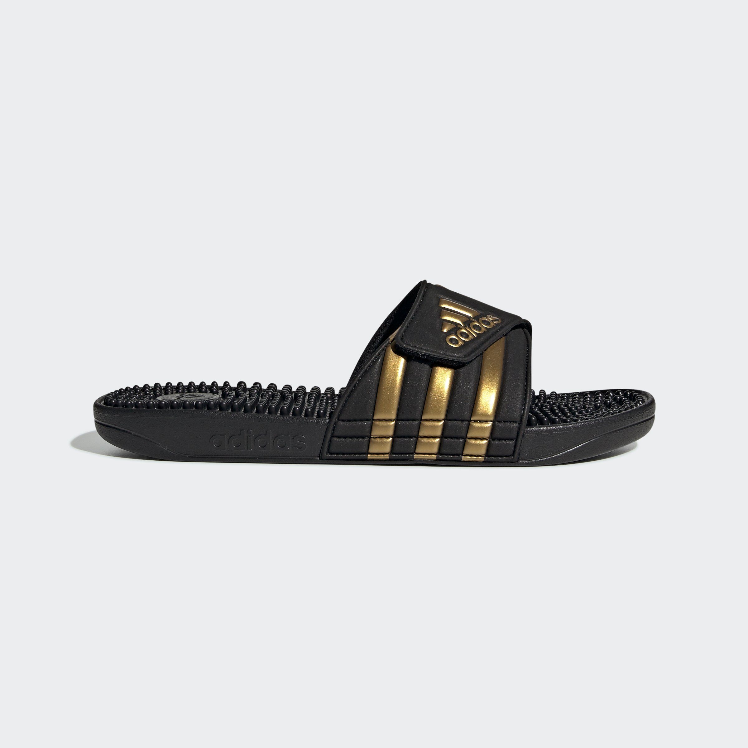 adidas Sportswear ADISSAGE BADESCHLAPPEN Gold Core Metallic / Black Core Black Badesandale 