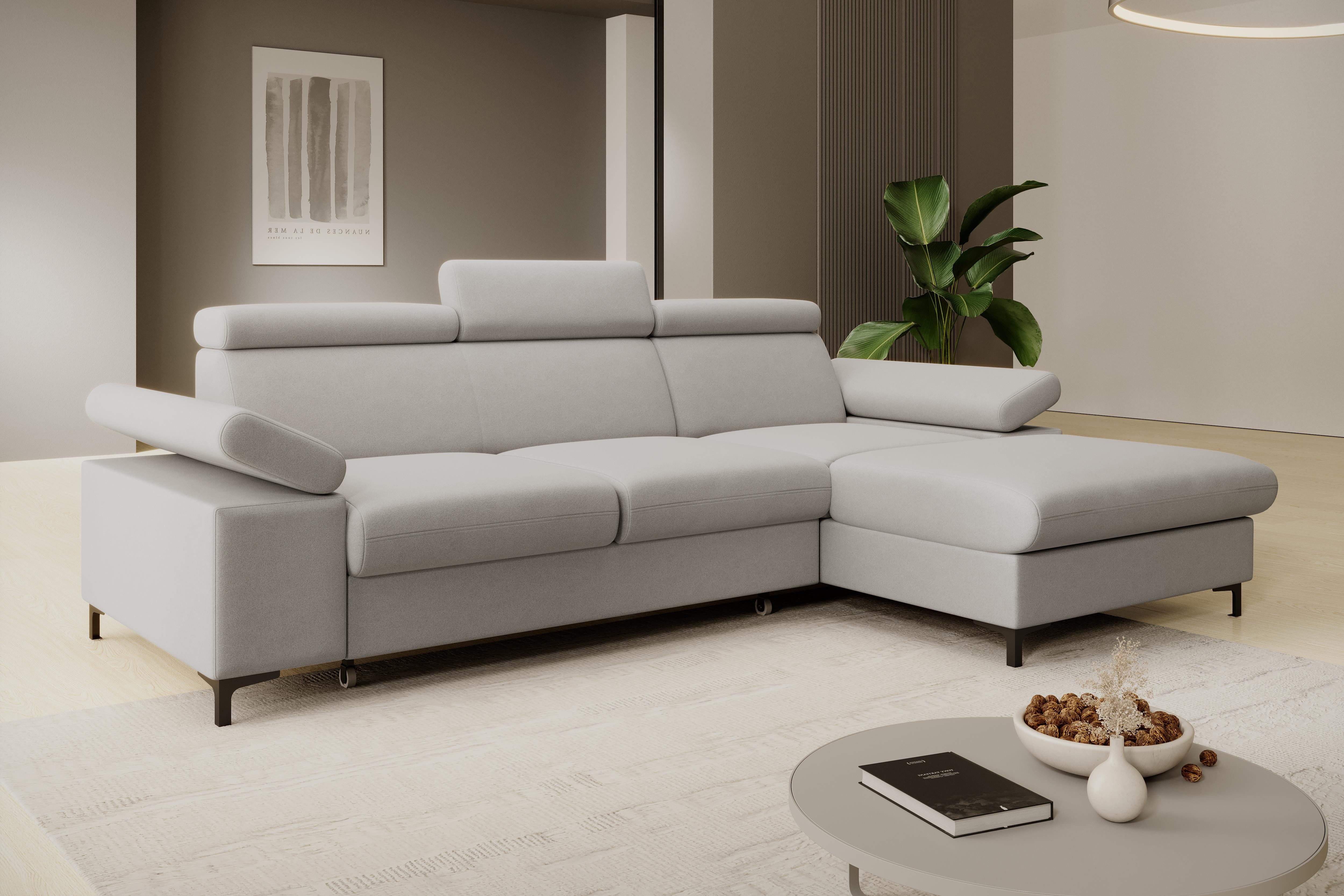 NEXT COLLECTION Ecksofa Ecke mit verstellbaren Kopfteilen MAVIC, Verstellba günstig online kaufen
