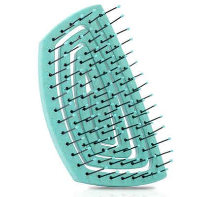 Ninabella Haarbürste Mini V2 Bio Haarbürste ohne Ziepen - Entwirrbürste für lange, lockige, Haare - Anti-Ziep Bürste für Damen und Kinder - Reisebürste