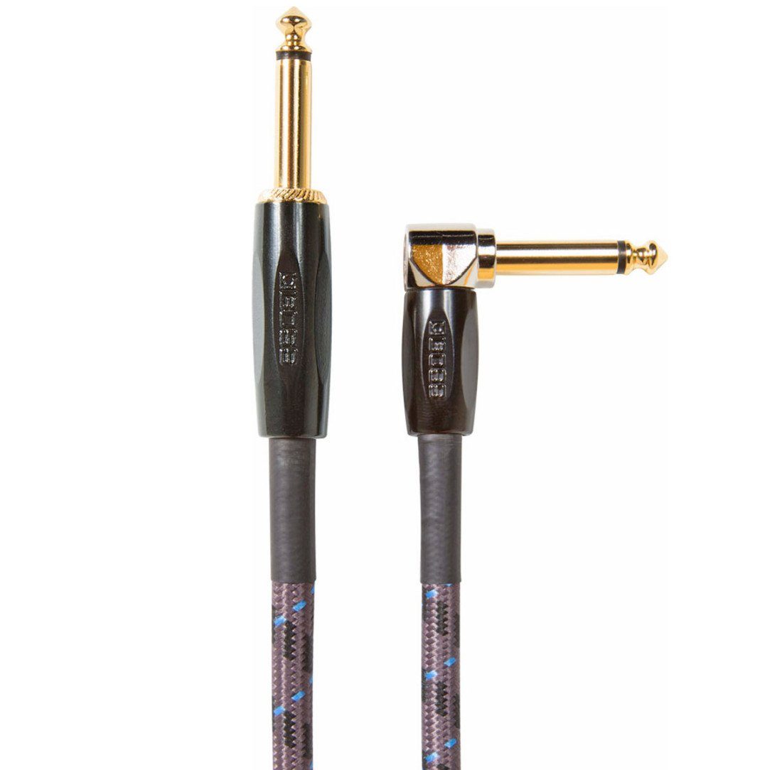 Boss by Roland Boss BIC-15A Instrumentenkabel 4,5m winkel-gerade Audio-Kabel, 6,35-mm-Klinke, 6,35-mm-Klinke (450 cm), Hochwertig