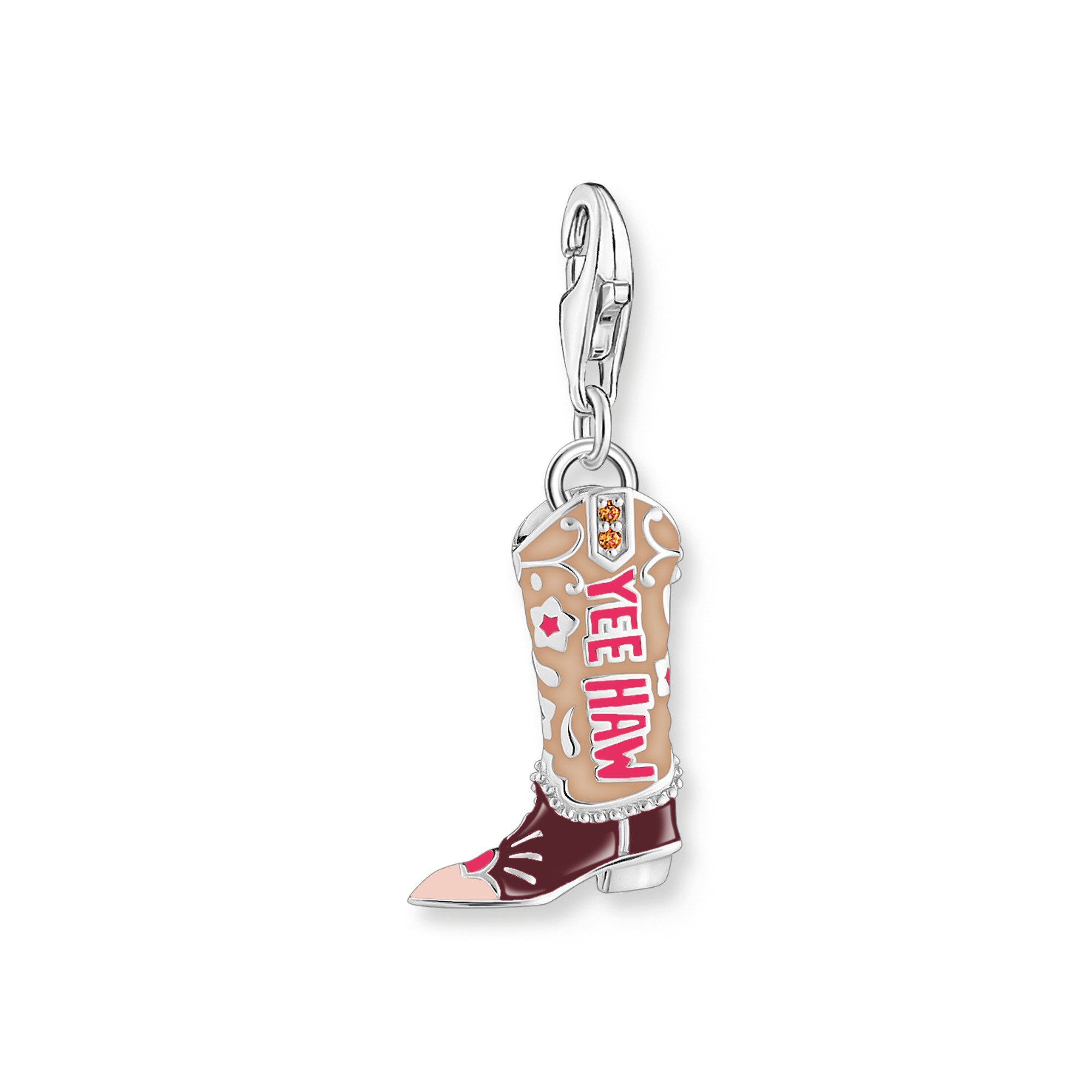 THOMAS SABO Charm-Einhänger Cowboy-Stiefel-Motiv, mit Zirkonia (synth) günstig online kaufen