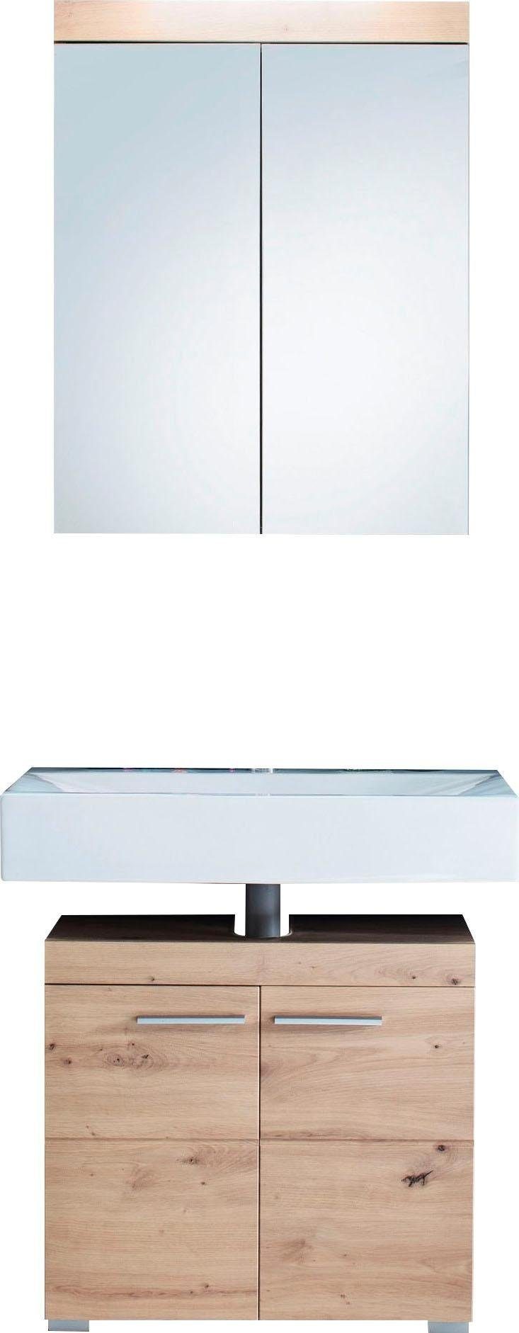 welltime Badmöbel-Set Avena, (Set, 2-St), Badezimmermöbel günstig online kaufen