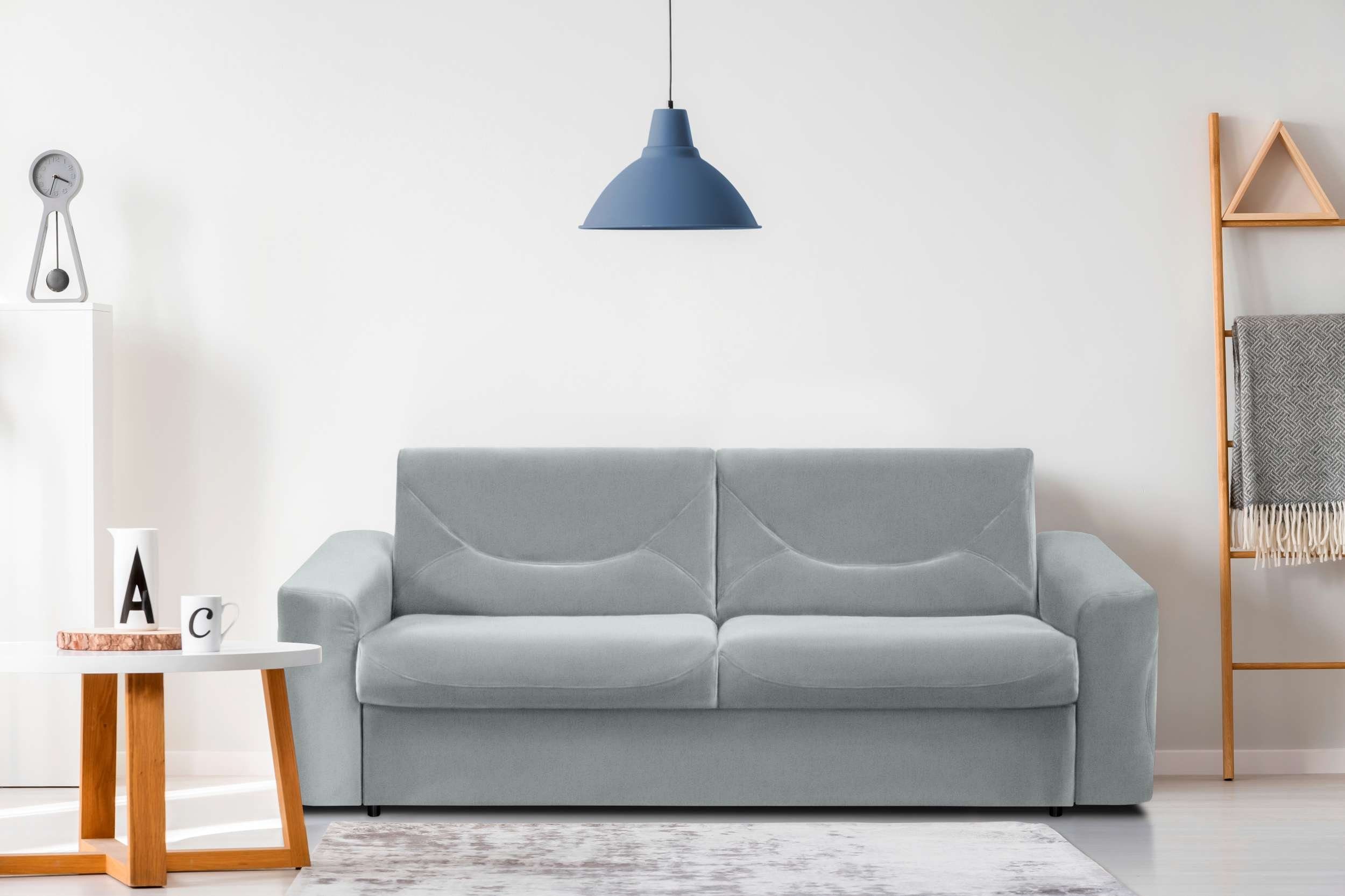 Stylefy 3-Sitzer Lafonia, Sofa, 2-Sitzer, mit Bettfunktion, frei im Raum stellbar, Schaumstoff T24 und T30, Modern Design