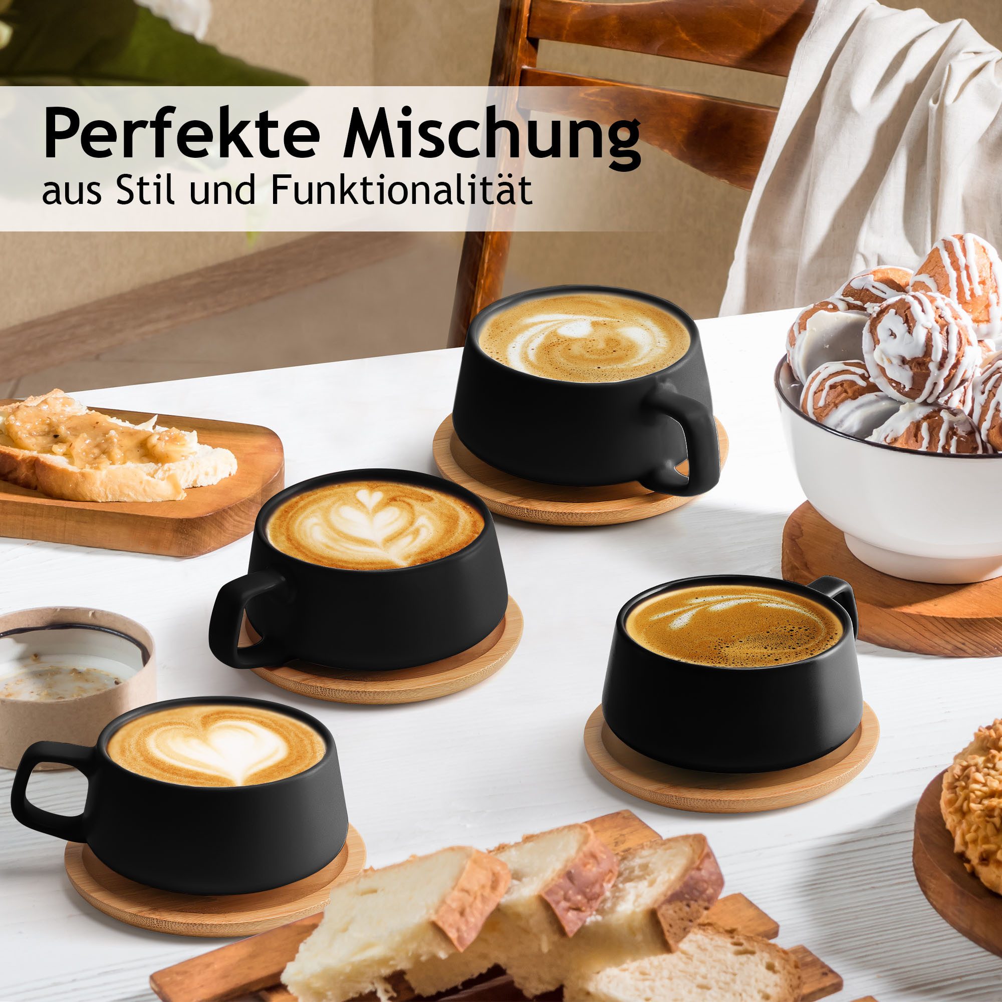 MiaMio Cappuccinotasse Cappuccino Cups (Luxe Collection)