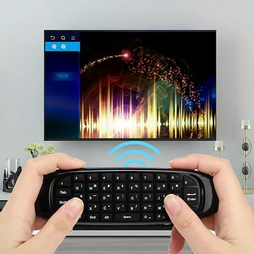 Retoo Air Mouse Fernbedienung Tastatur mit Gyro Drahtlose 2.4G TV PC Universal-Fernbedienung (Fernbedienung Tastatur und Maus, 2.4G Air Mouse, Remote Control)