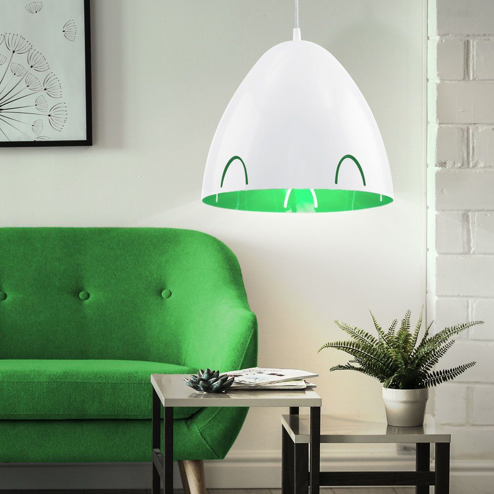 Decken Pendel Hänge Beleuchtung grün Leuchtmittel weiß Zimmer EGLO Spot Ess nicht inklusive, Lampe Deckenleuchte,