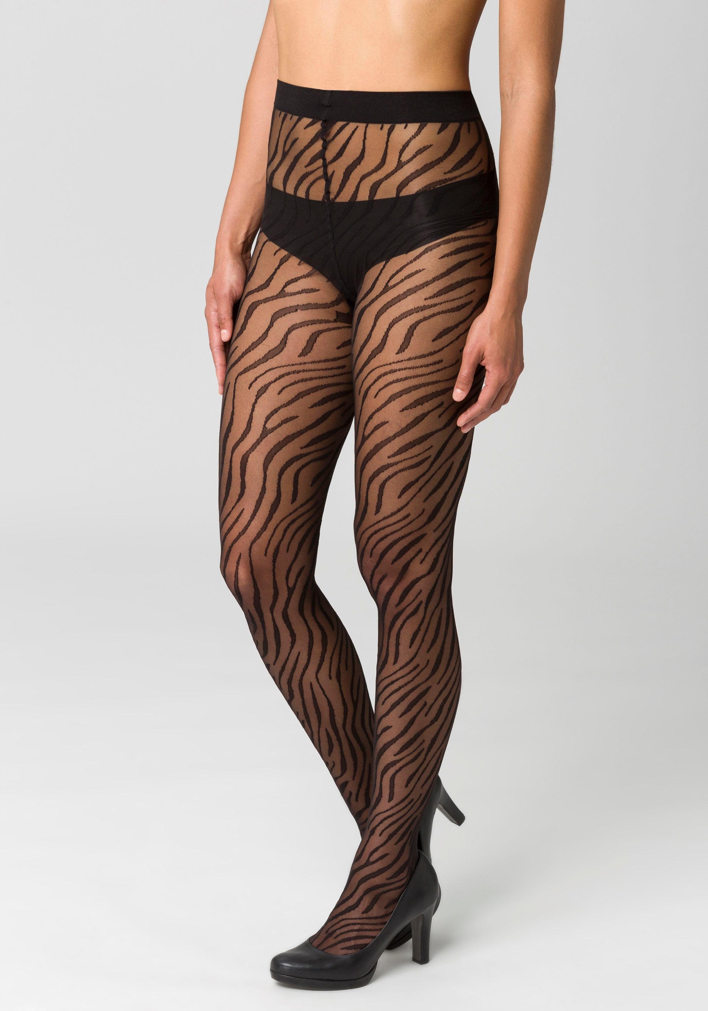 petite fleur gold Feinstrumpfhose 20 DEN mit animal Print