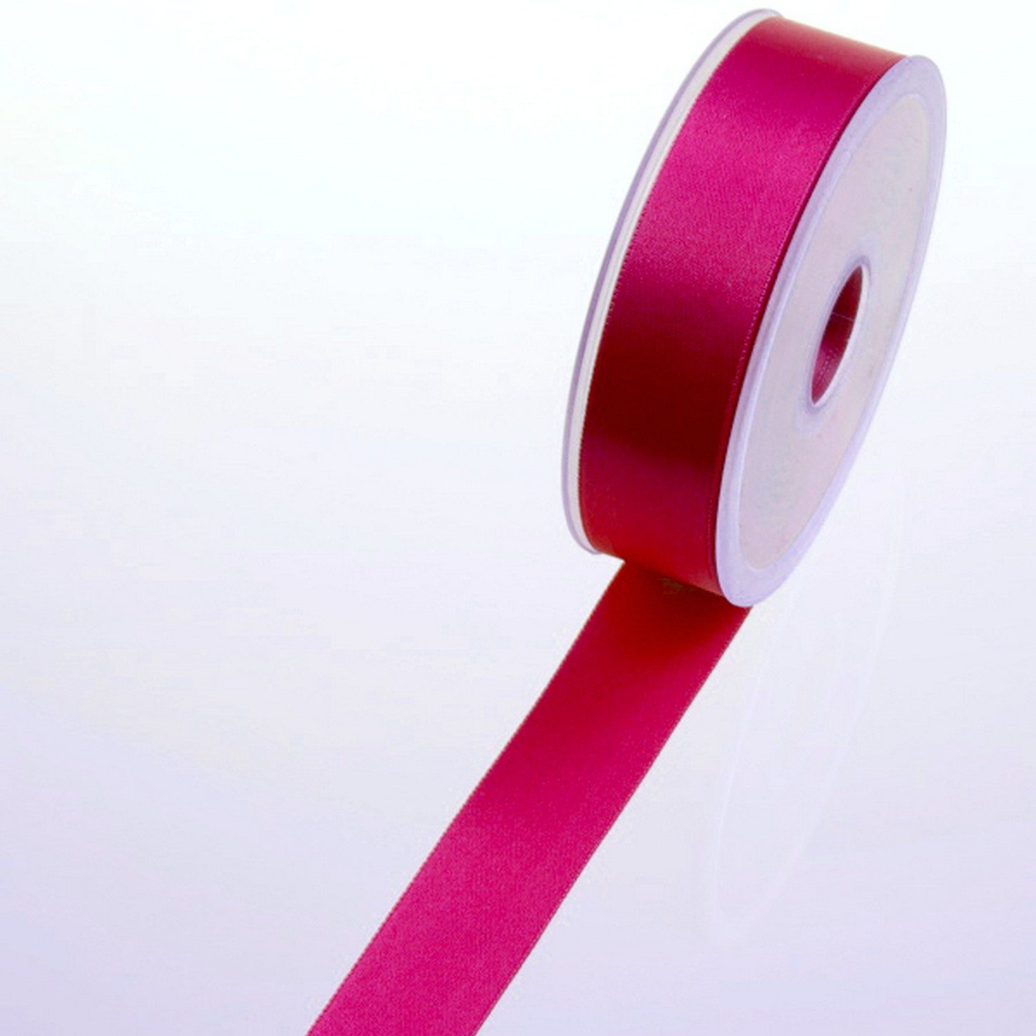 Deko AS Dekoband Satinband pink - 25 mm Breite auf 25 m Rolle - 43125 210-R
