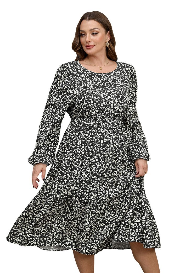 Cupshe Druckkleid Langärmeliges Kleid mit Blumenmuster günstig online kaufen