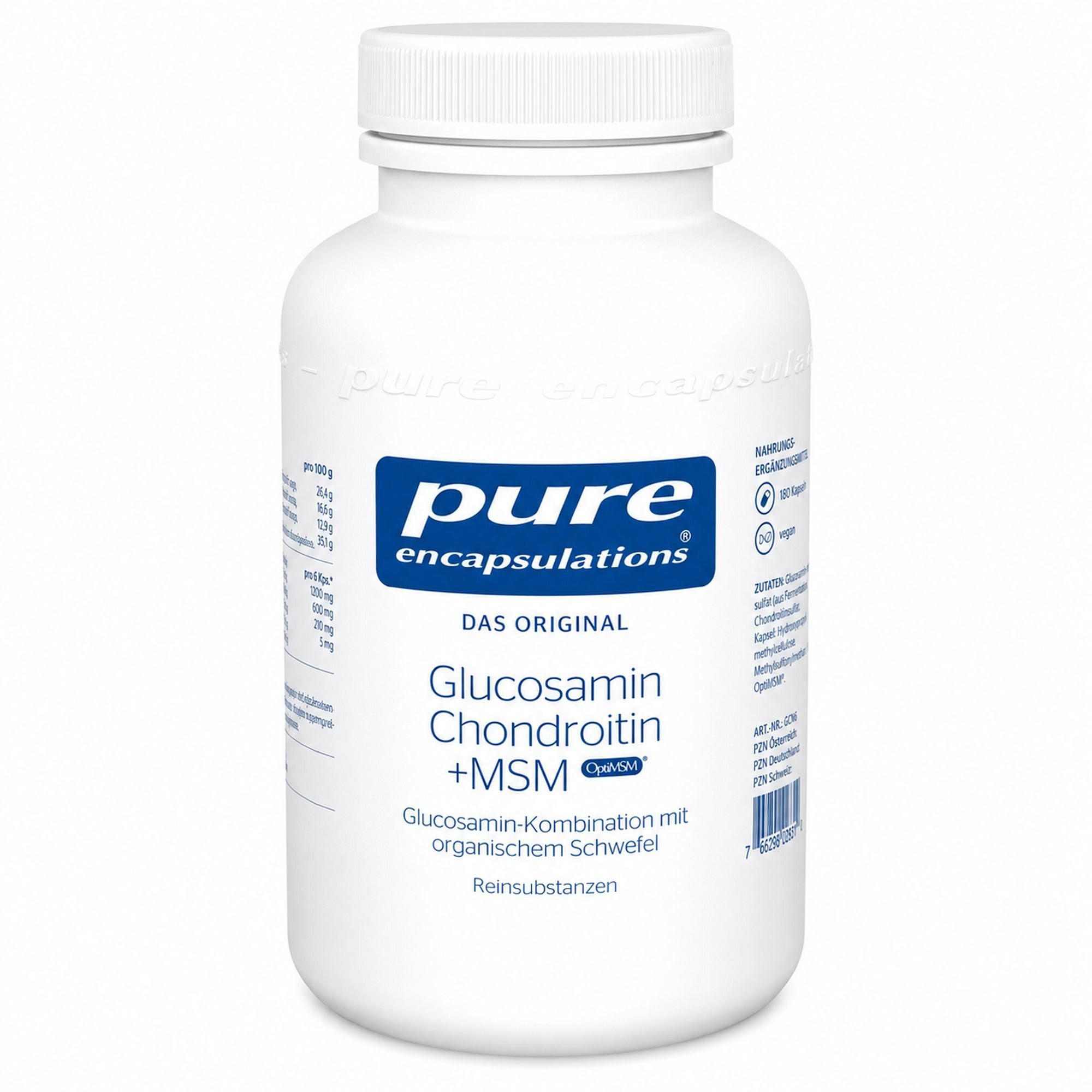 pro medico GmbH PURE ENCAPSULATIONS Glucosamin+Chondr.+MSM Kapseln Kapseln