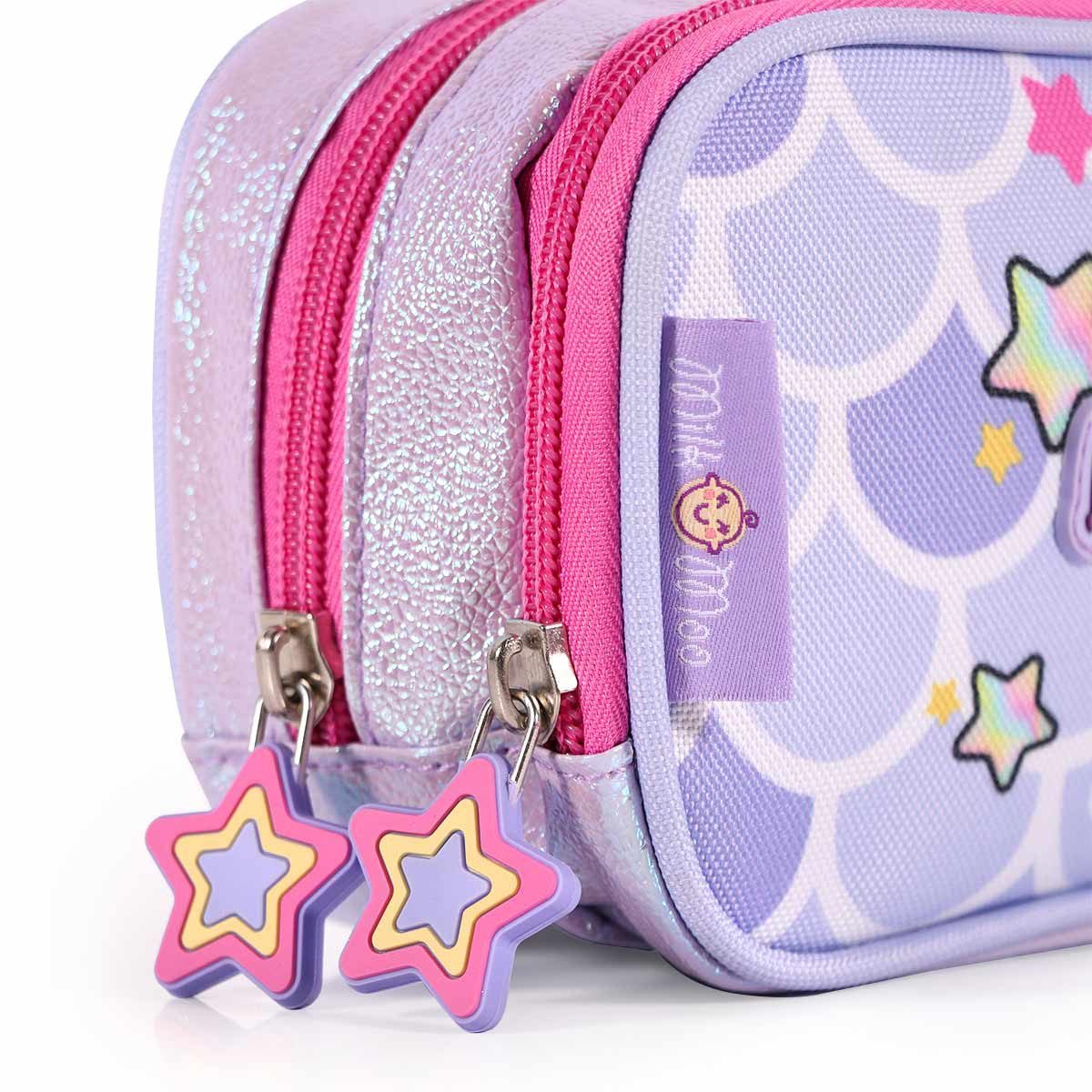 MILK&MOO Kindergartentasche Milk&Moo Federmäppchen – Glitzernde Meerjungfrau, praktisch & süß