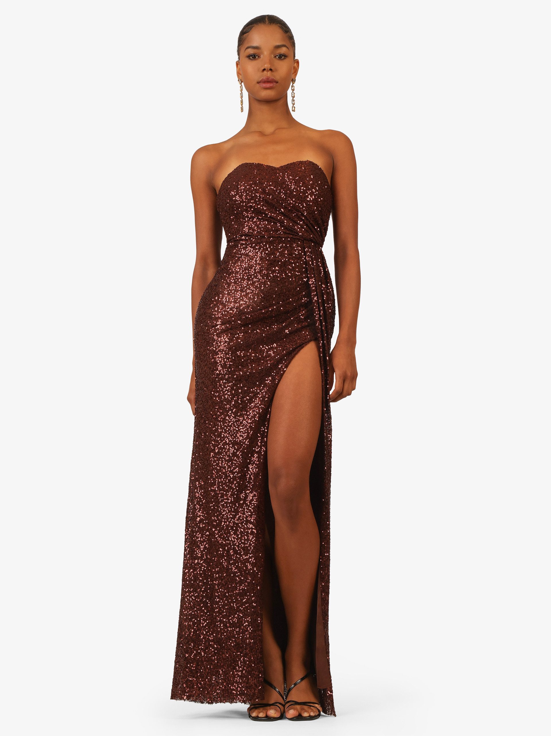 Kraimod Abendkleid mit Schnürung und Beinschlitz günstig online kaufen