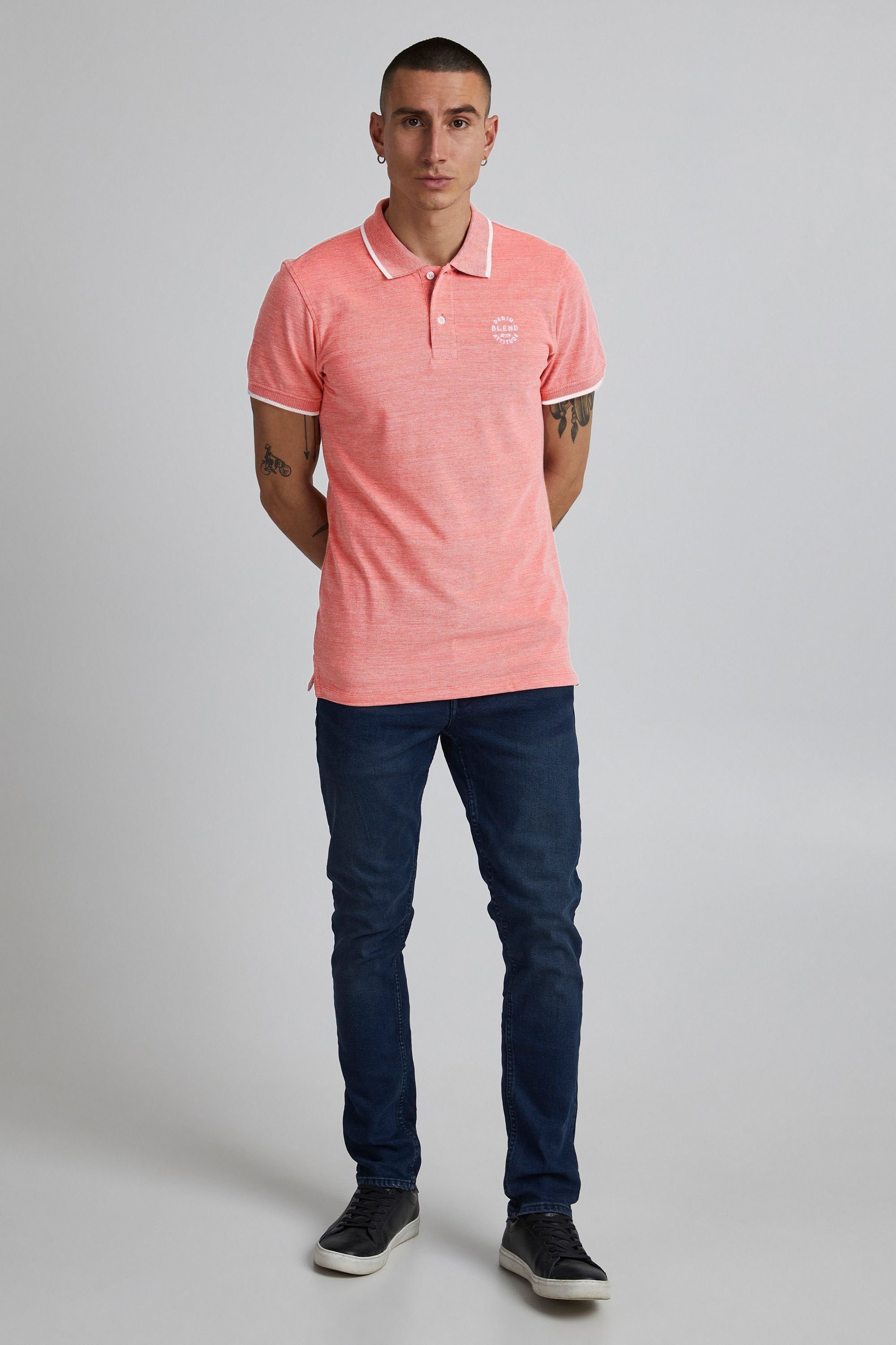 Blend Poloshirt BHBhnate Klassisches Poloshirt mit Brustprint