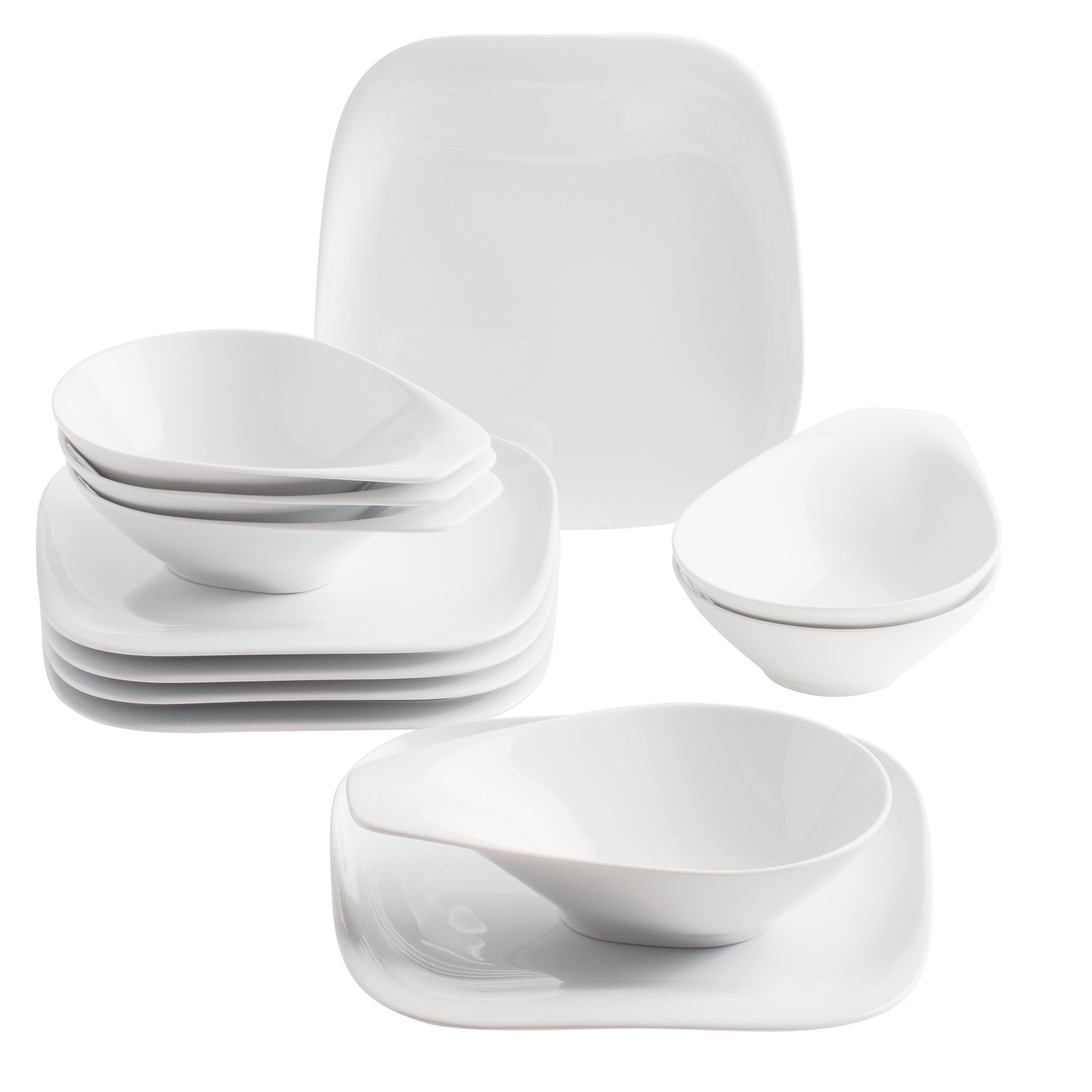 KAHLA Столовый сервиз Столовый сервиз 12 tlg. Elixyr (12-tlg), 6 Personen, Porzellan, Made in Germany