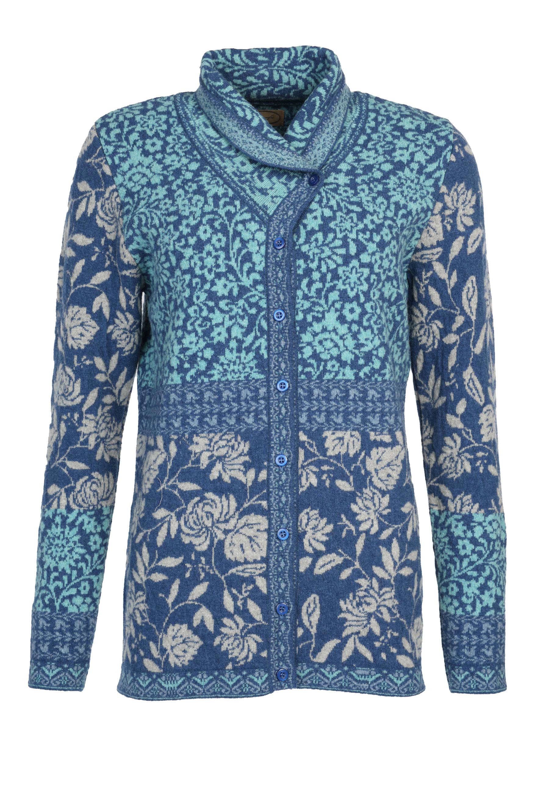 Sorgenfri Sylt Strickjacke Maily Flower Strickdetails günstig online kaufen