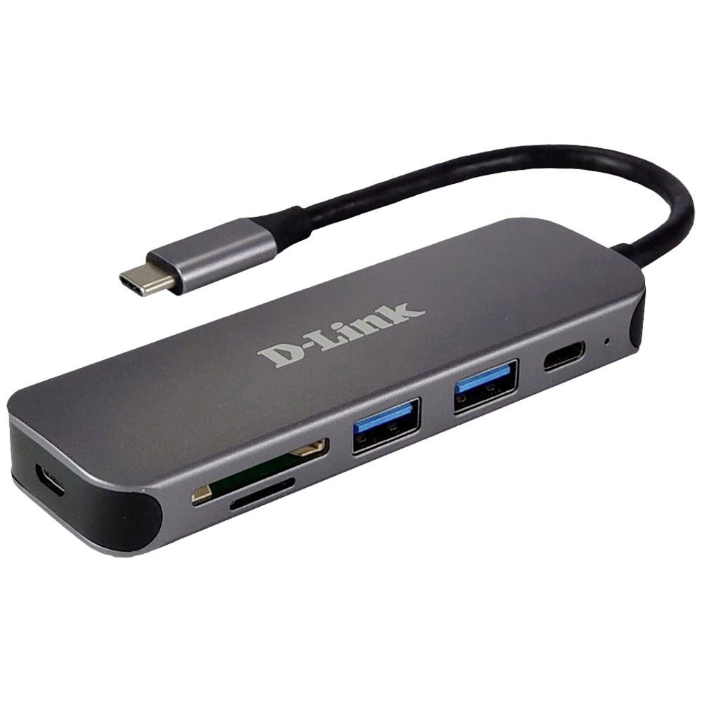 D-Link USB-Verteiler D-Link DUB-2325/E USB-Hub 2+2 Port USB-A, USB-C®, SD, microSD USB 3.0