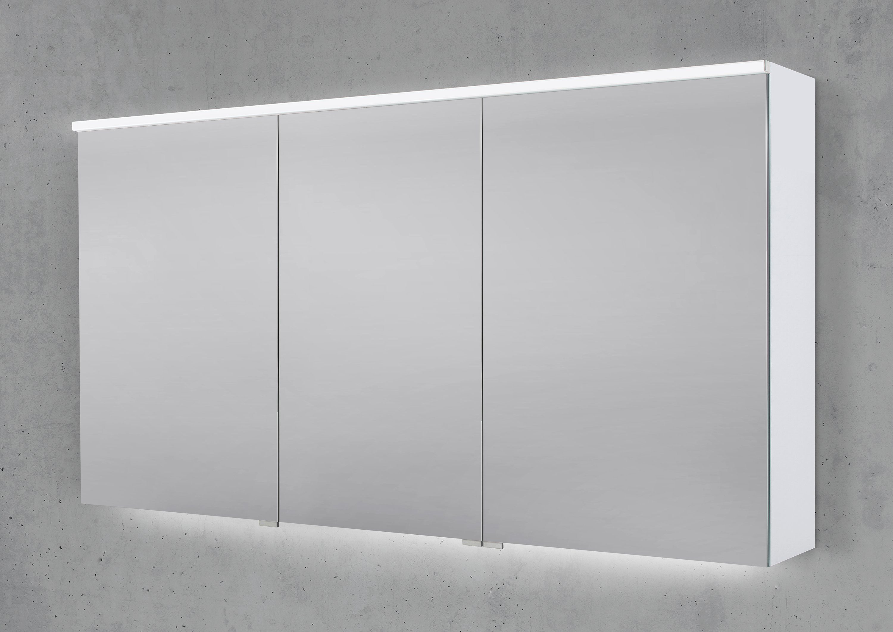 Intarbad Badezimmerspiegelschrank 140 cm integrierte MULTI Light LED Beleuchtung Waschtisch