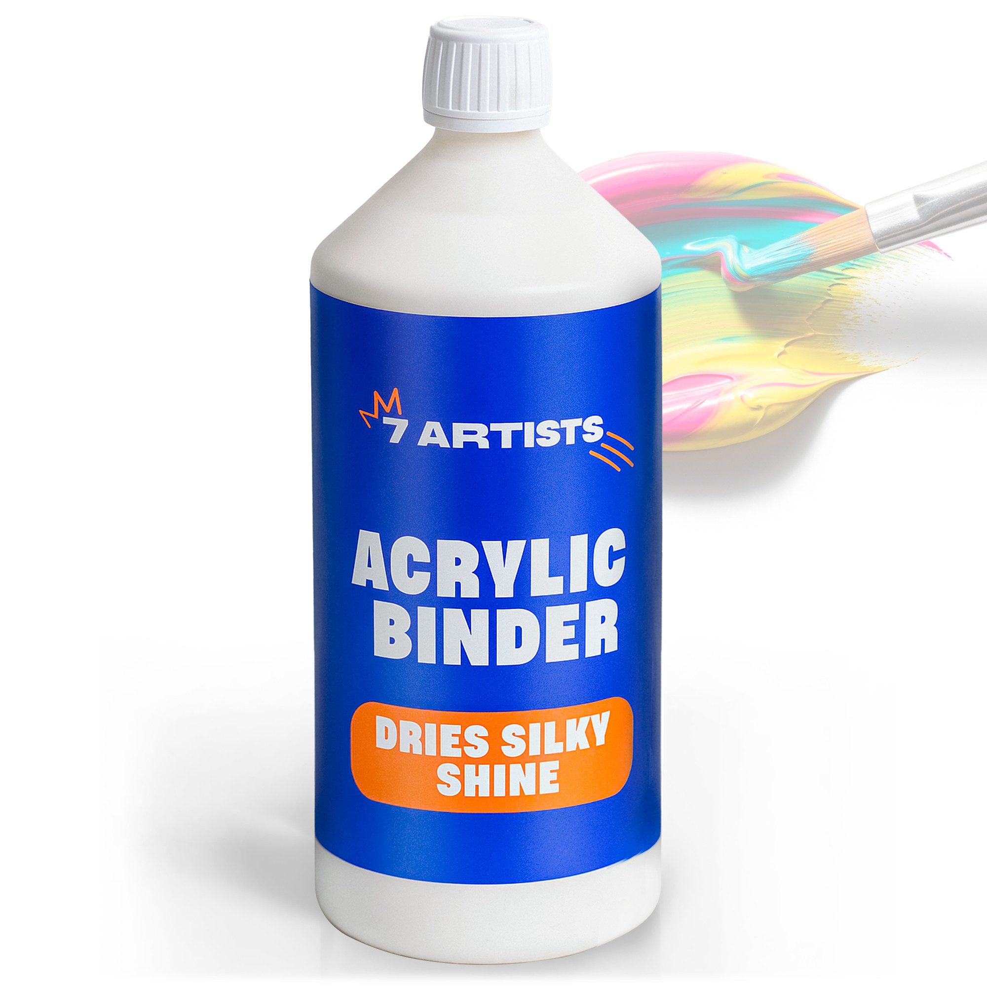 7 Artists Acrylfarbe 7 Artists Acrylbinder - Acrylfarben Medium Bindemittel Künstlerbedarf, 1000 ml