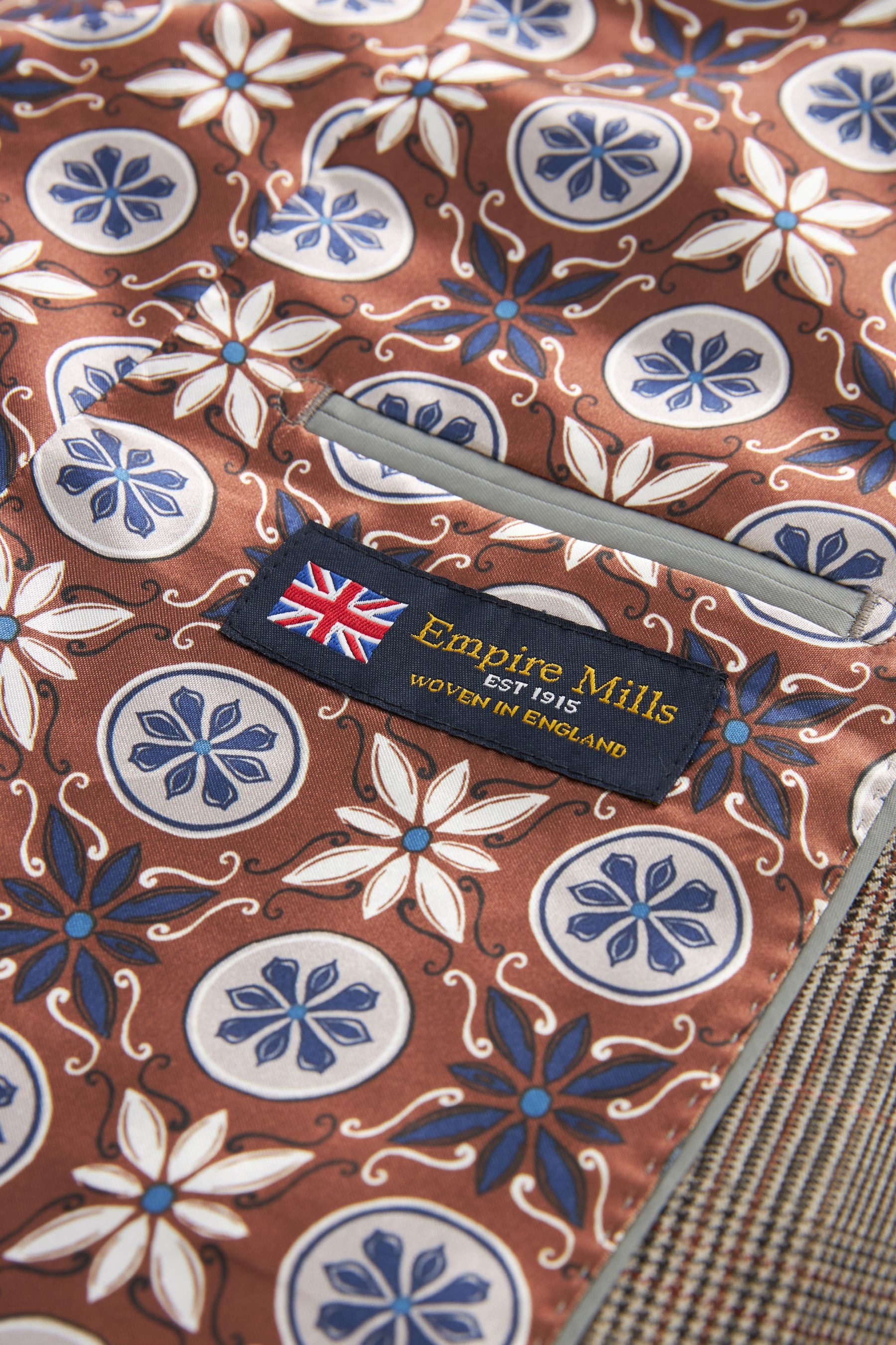 Next Baukastensakko Slim Fit Signature Alfred Brown Anzugsakko, Wolle (1-tlg)