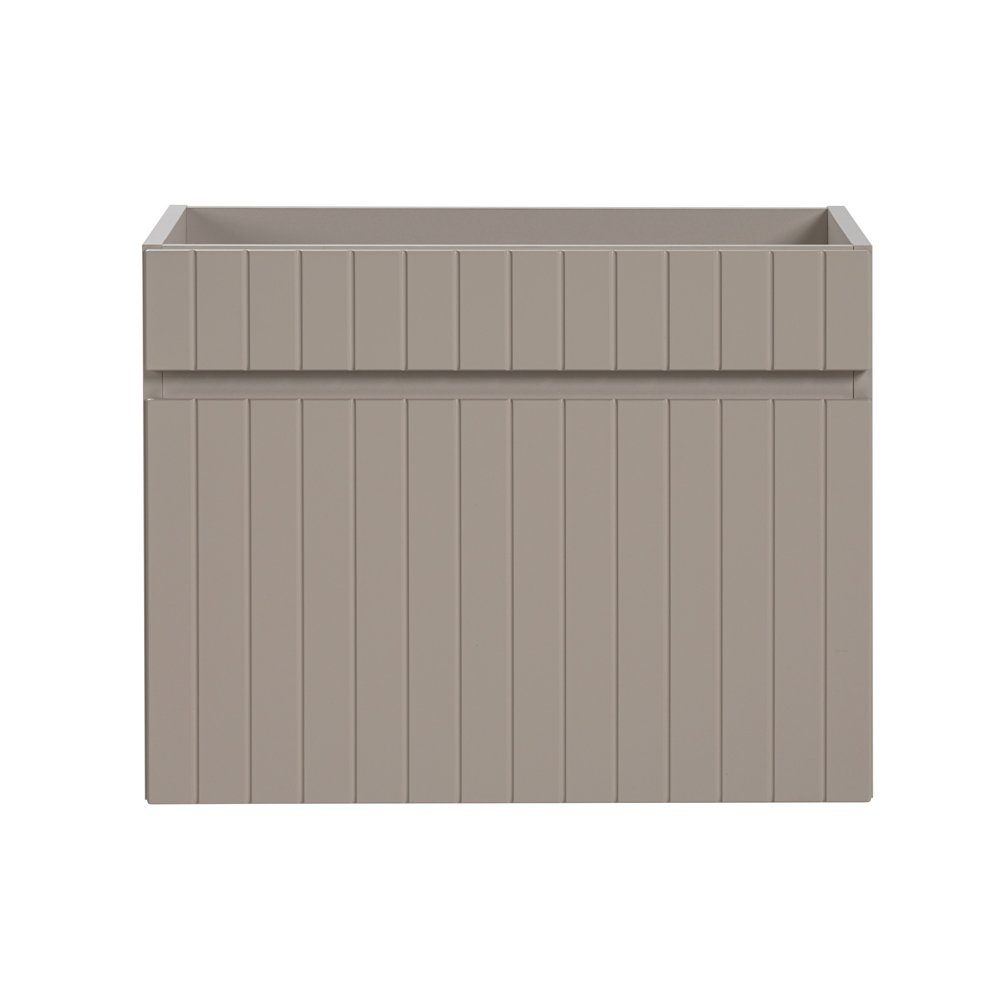 Lomadox Waschbeckenschrank IRAKLIO-56-CASHMERE Kaschmir, Rillen Design, günstig online kaufen