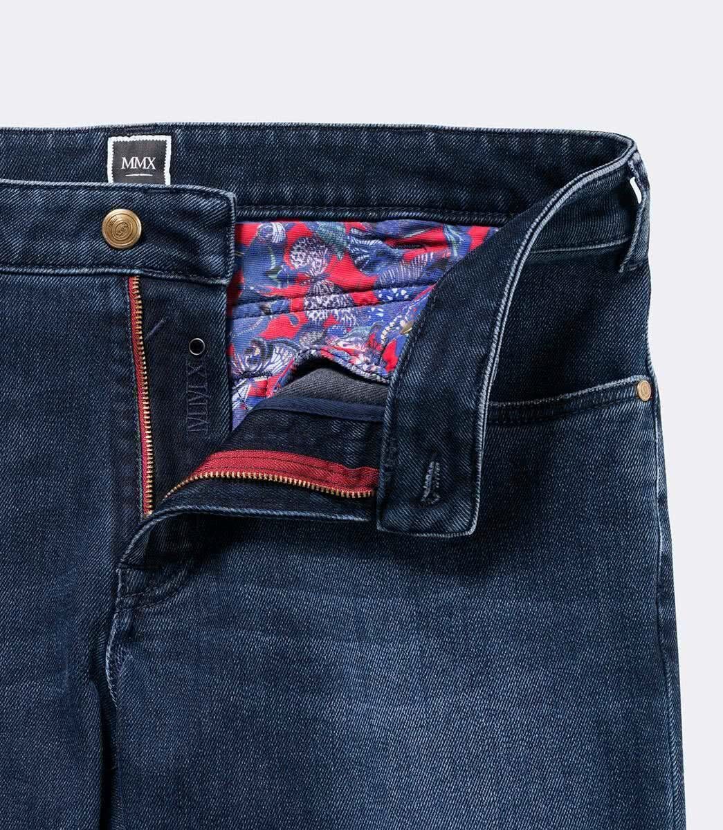 Used-Waschung MMX Slim-fit-Jeans Phoenix Dark mit blue