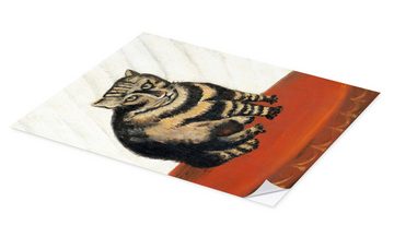 Posterlounge Wandfolie Henri Rousseau, Die Tigerkatze, Wohnzimmer Malerei