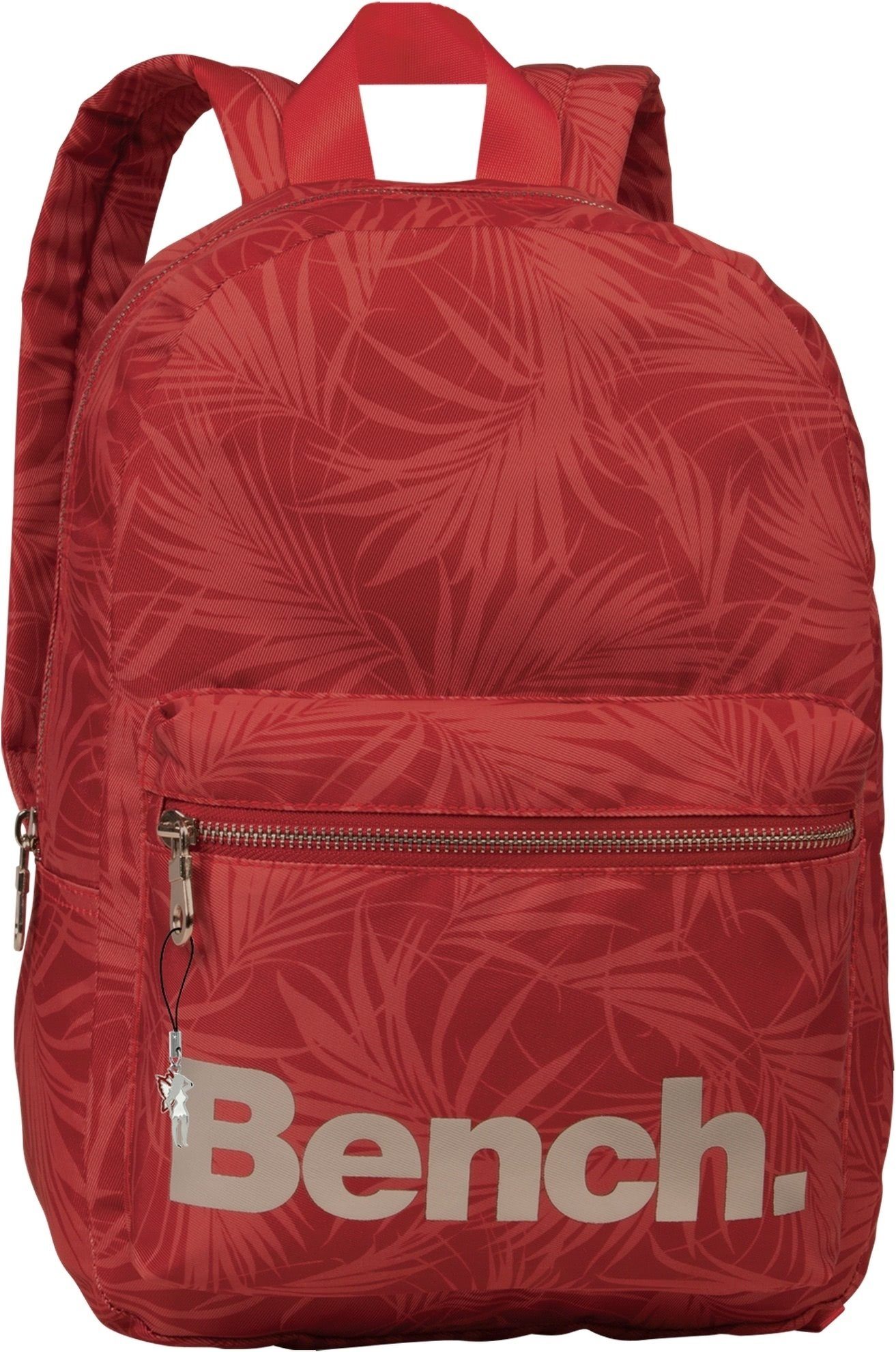 Bench. Freizeitrucksack Bench kleiner Cityrucksack Nylon weinrot, Freizeitrucksack, Cityrucksack Nylon, rot, silber ca. 35cm hoch, Blätt