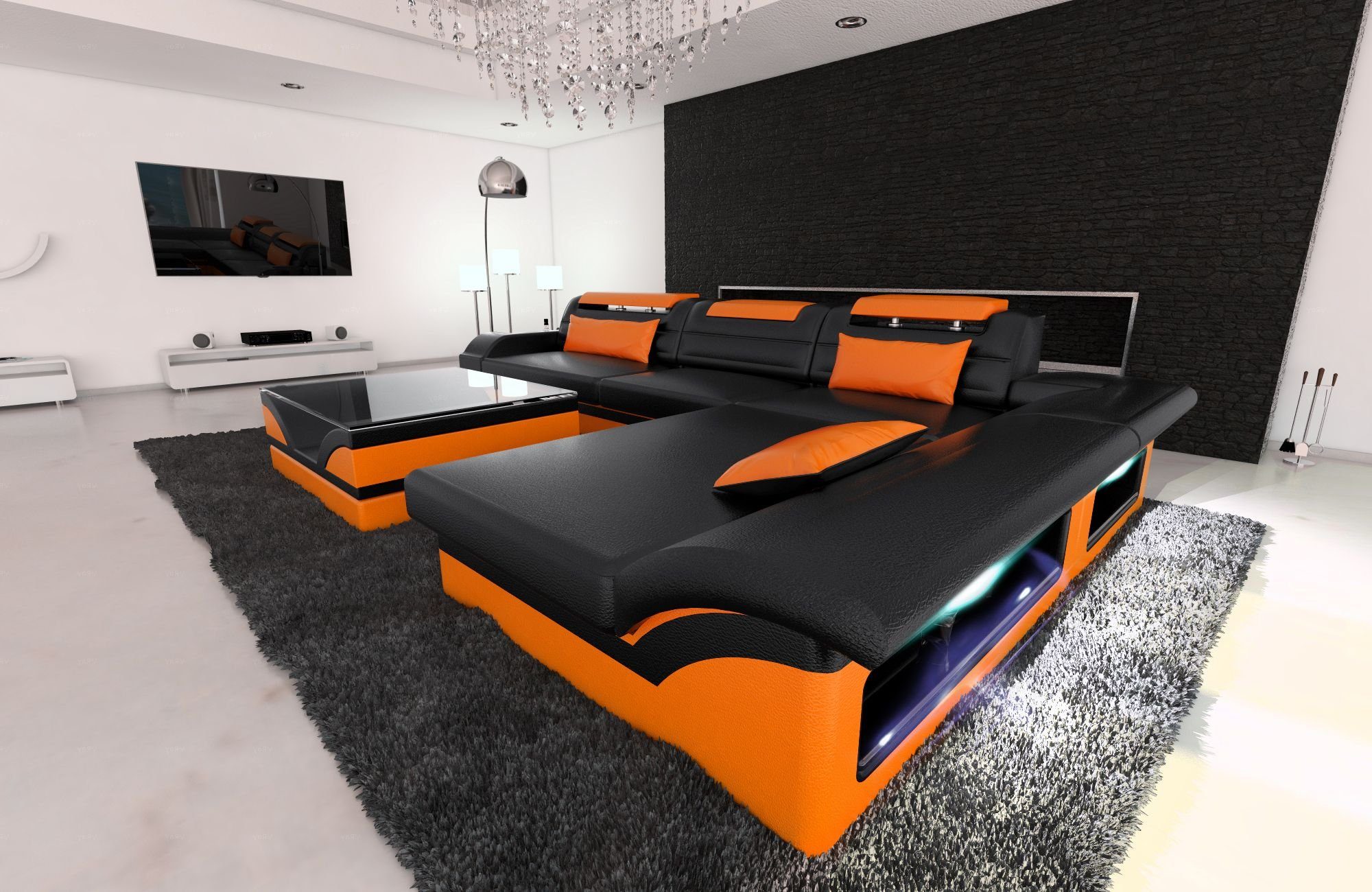 Sofa Dreams Ecksofa Couch Leder Sofa günstig online kaufen