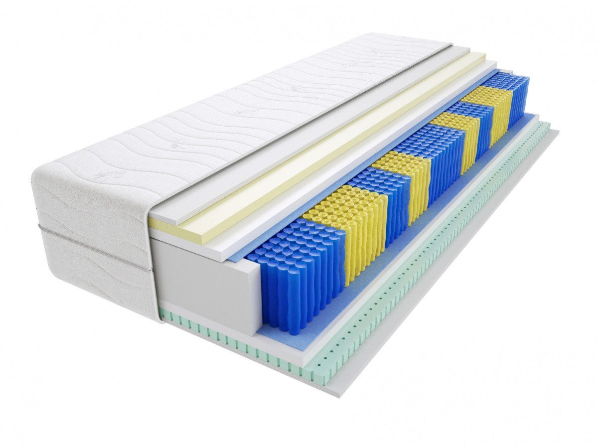 Taschenfederkernmatratze Matratzen, Сумкиmatratzen Remo Multitaschen 60x170 cm - viele Größen, Godre, 21 cm hoch