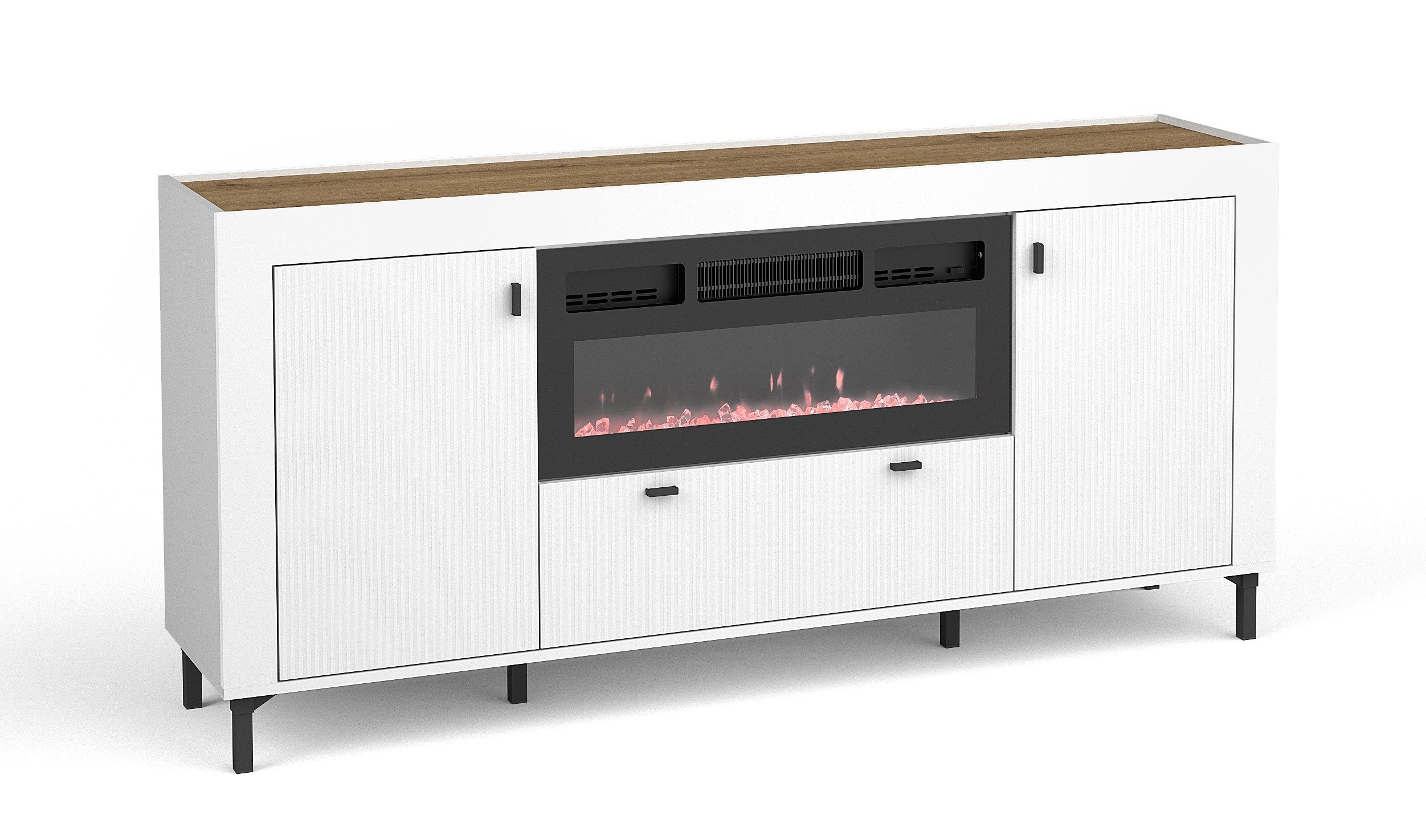 99rooms Kommode Kossa (Sideboard, Highboard, Schubladenkommode), Modern Design, mit viel Stauraum, Schublade, 4 Fächer