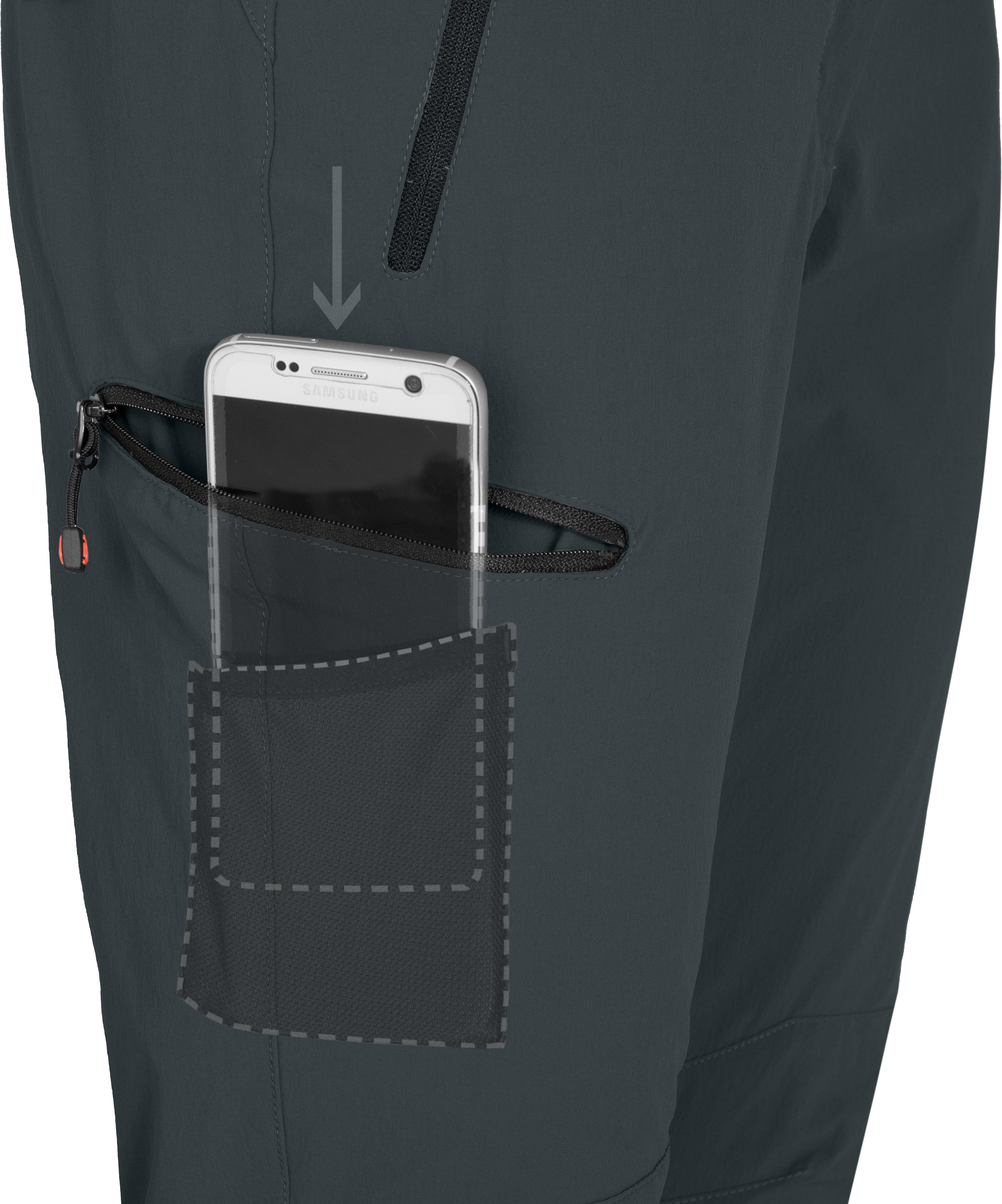 Bergson Outdoorhose RITAMÄKI COMFORT Damen Winter-Wanderhose, warm gefüttert, elastisch, Normalgrößen, dun – Bild 4 von 5