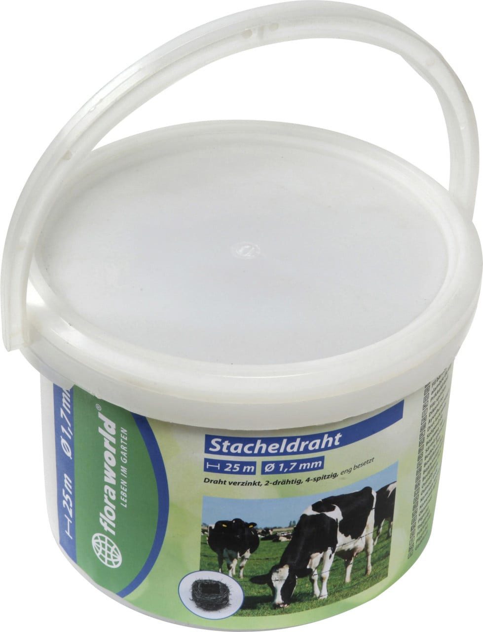 Floraworld Zaun-Eckverbinder Floraworld Stacheldraht 25 x 1,7 mm verzinkt – Bild 2 von 3