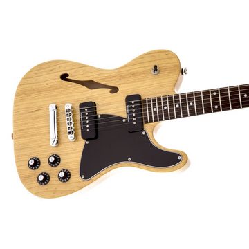 Fender E-Gitarre, Jim Adkins JA-90 Telecaster Thinline Natural - E-Gitarre