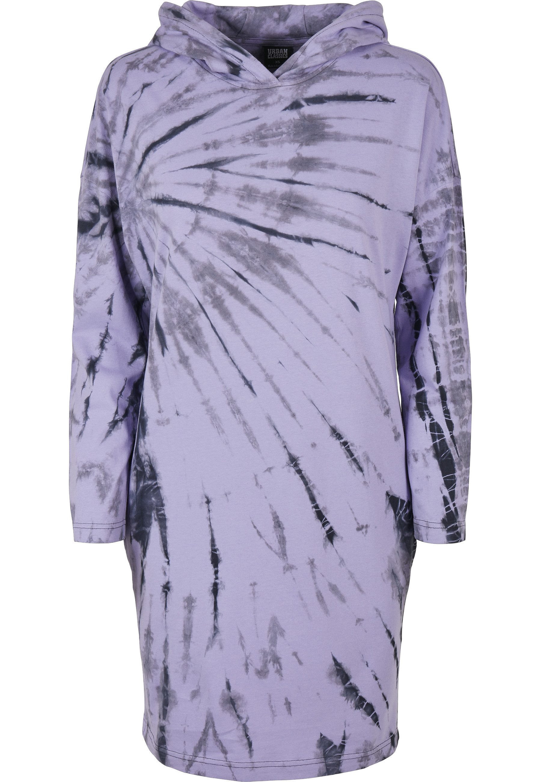 URBAN CLASSICS Shirtkleid Urban Classics Damen Ladies Oversized Tie Dye Hoody Dress (1-tlg)