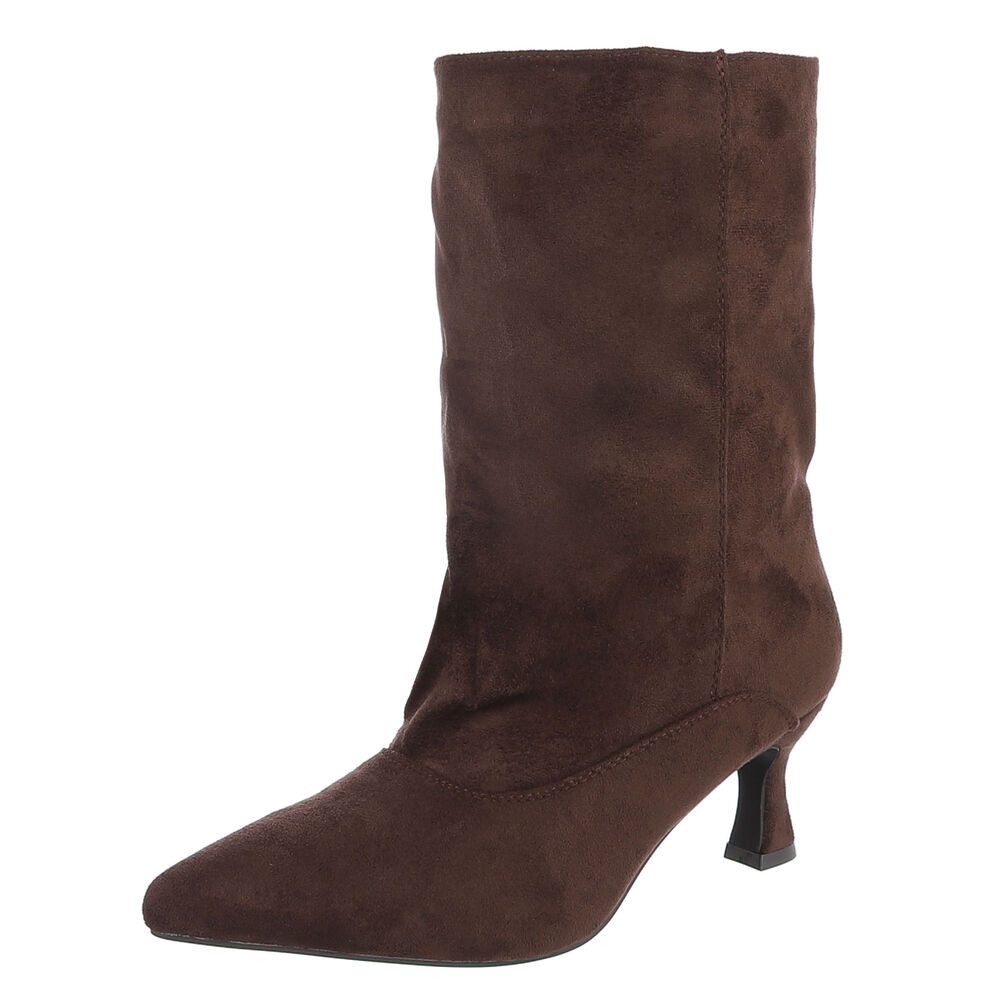 Ital-Design Damen Stiefel mit Stilettoabsatz und spitzer Form Stiefel (92457666) Pfennig-/Stilettoabsatz Stiefel in Braun von Ital-Design
