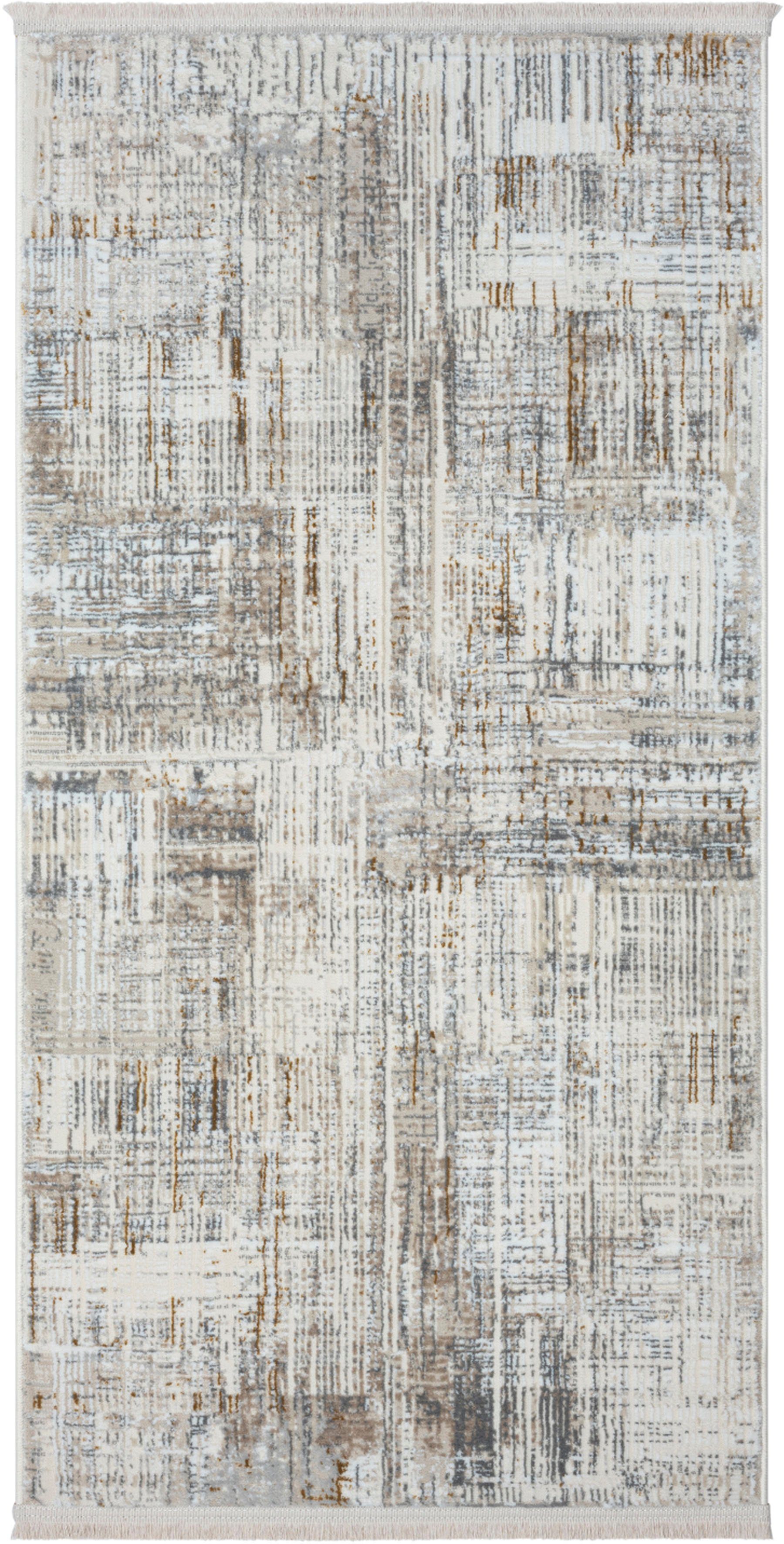 Myflair Möbel & Accessoires Teppich My Taste, rechteckig, Höhe: 10 mm, Kurzflor, Retro-Design, besonders weich durch Microfaser, mit Fransen. Reduzierter Preis € 44,88. Unverbindliche Preisempfehlung € 86,99