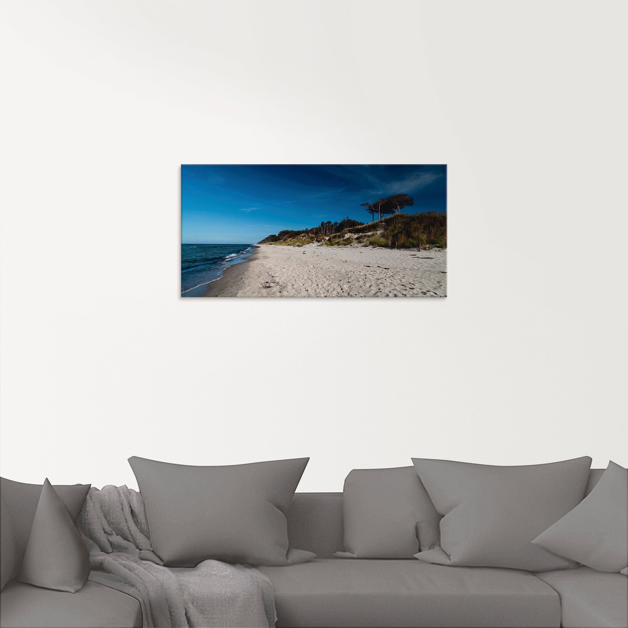 Artland Glasbild »Am Weststrand- Ostsee - Darss«, Strand (1 Stück)-HomeTrends